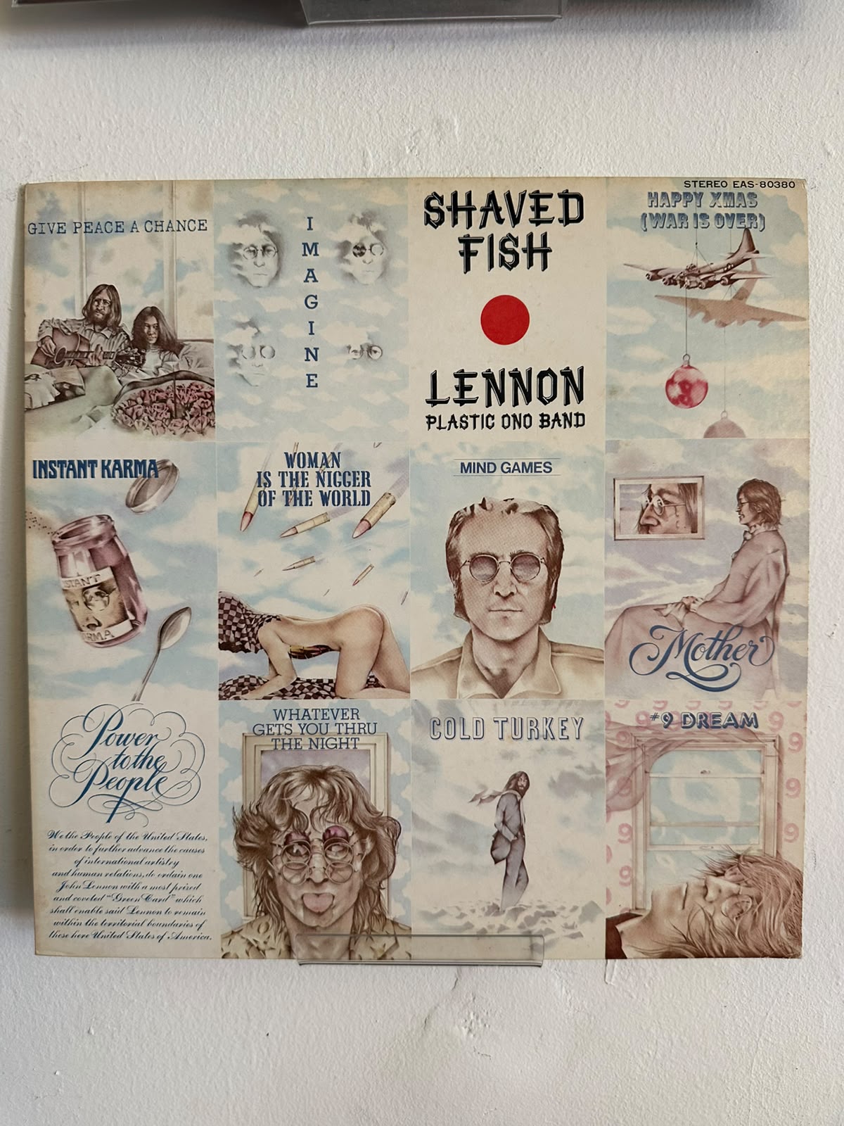John Lennon / The Plastic Ono Band – Shaved Fish (1980, Japan, Apple Records)