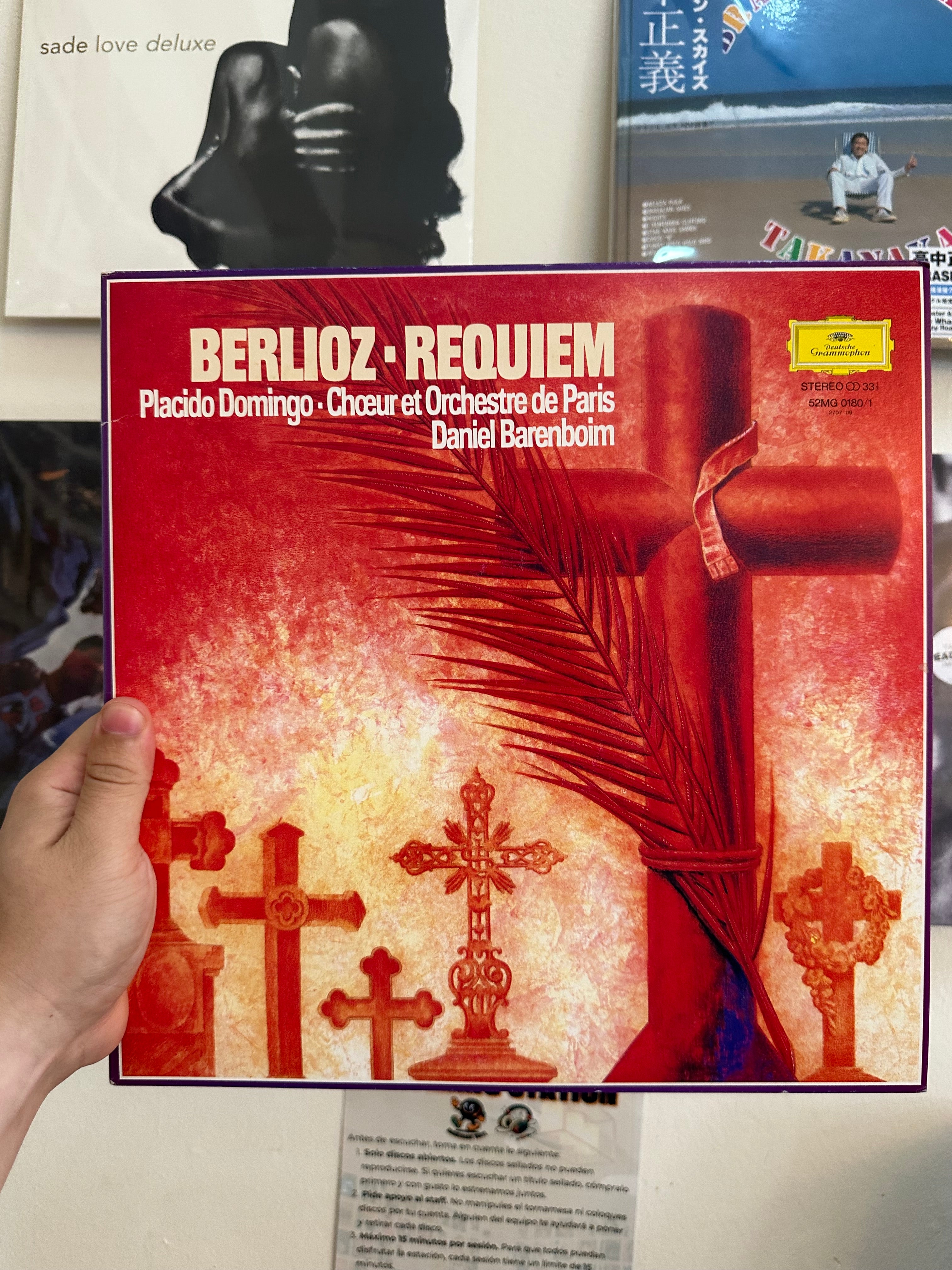 Berlioz* - Placido Domingo, Chœur* Et Orchestre De Paris, Daniel Barenboim – Requiem (JPN-1981)