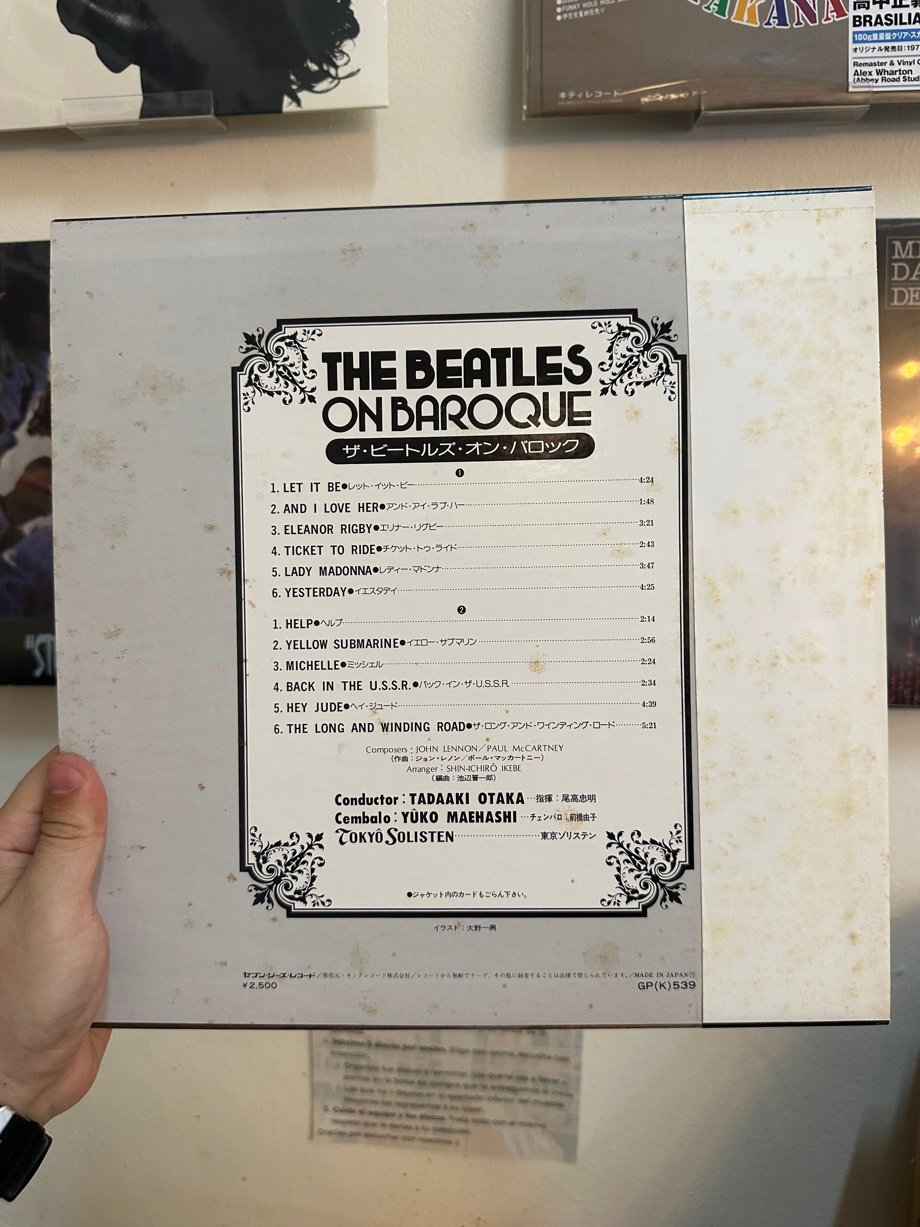 Tokyo Solisten – The Beatles On Baroque (JPN-1977)