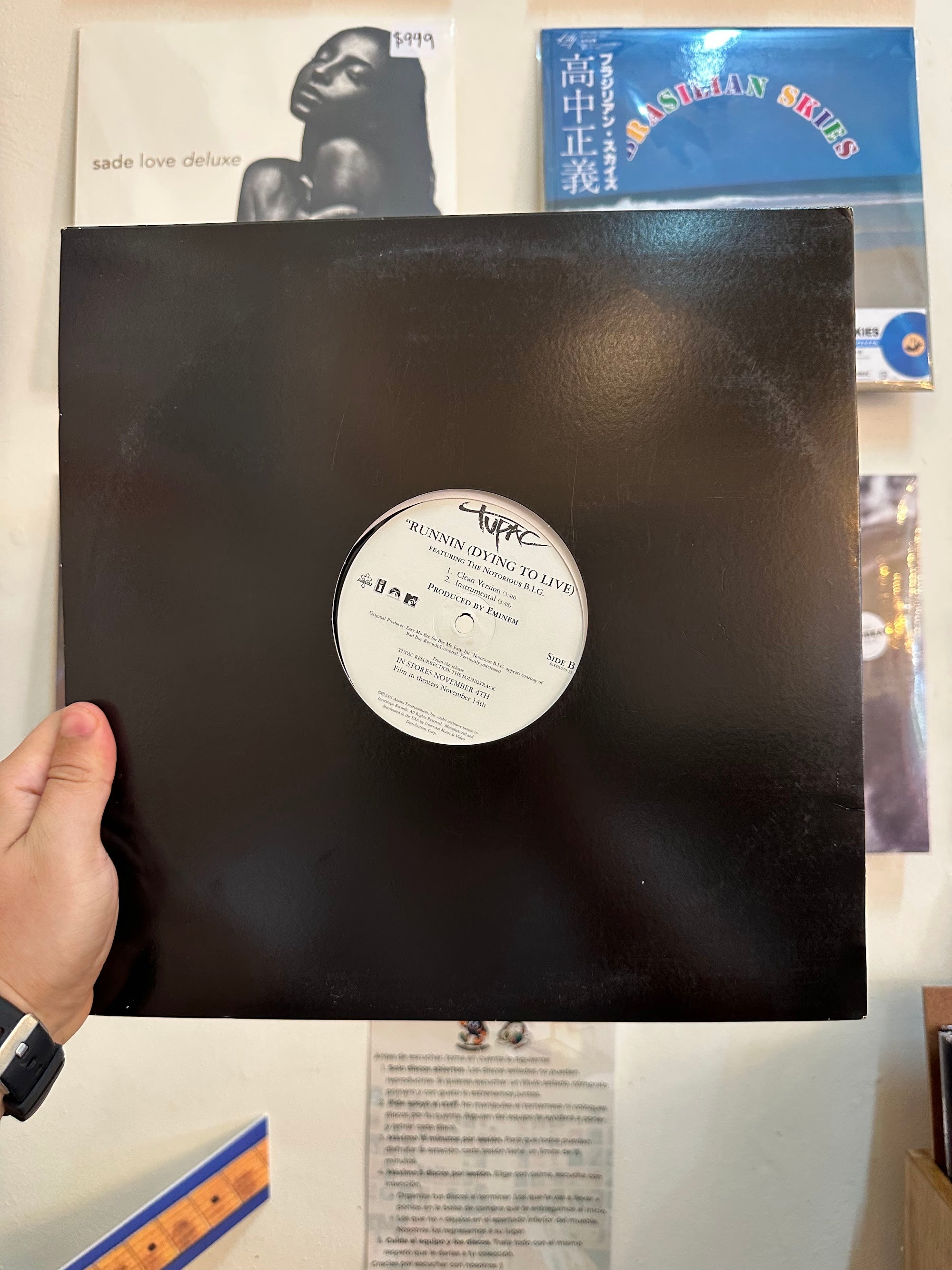 Tupac feat. Notorious B.I.G. – Runnin - Contraportada