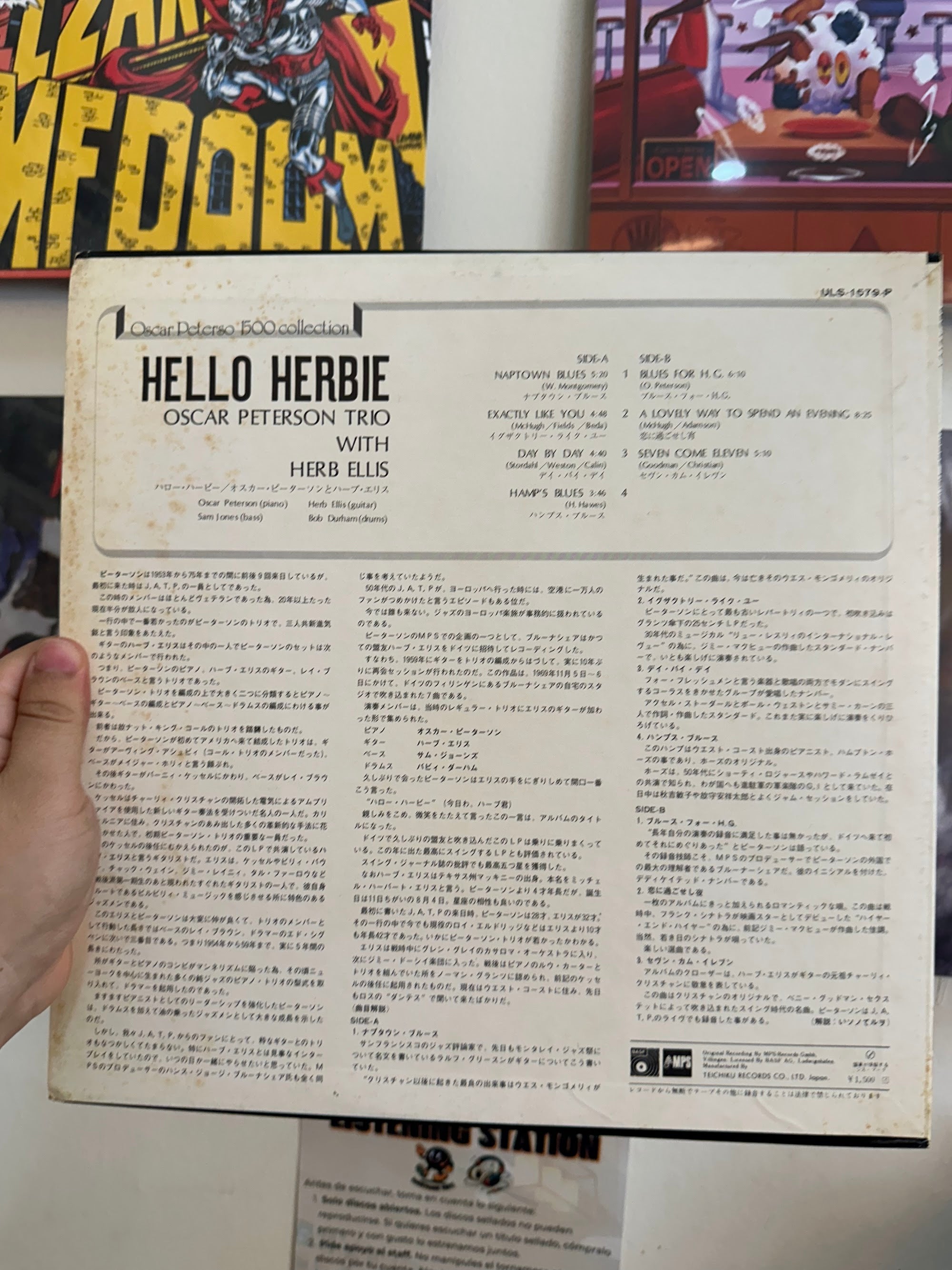 Oscar Peterson Hello Herbie contraportada