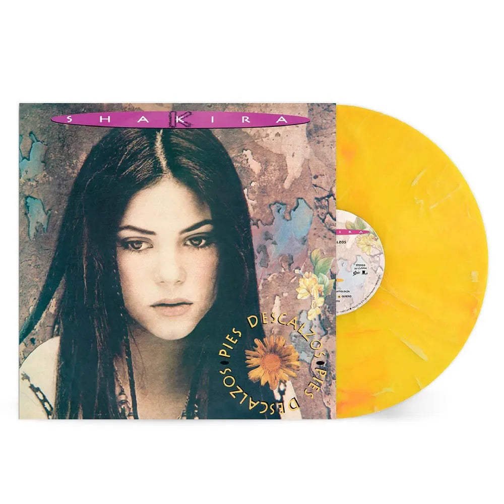 SHAKIRA - PIES DESCALZOS (VIBRANT YELLOW W/ RED SWIRL MARBLE VINYL)