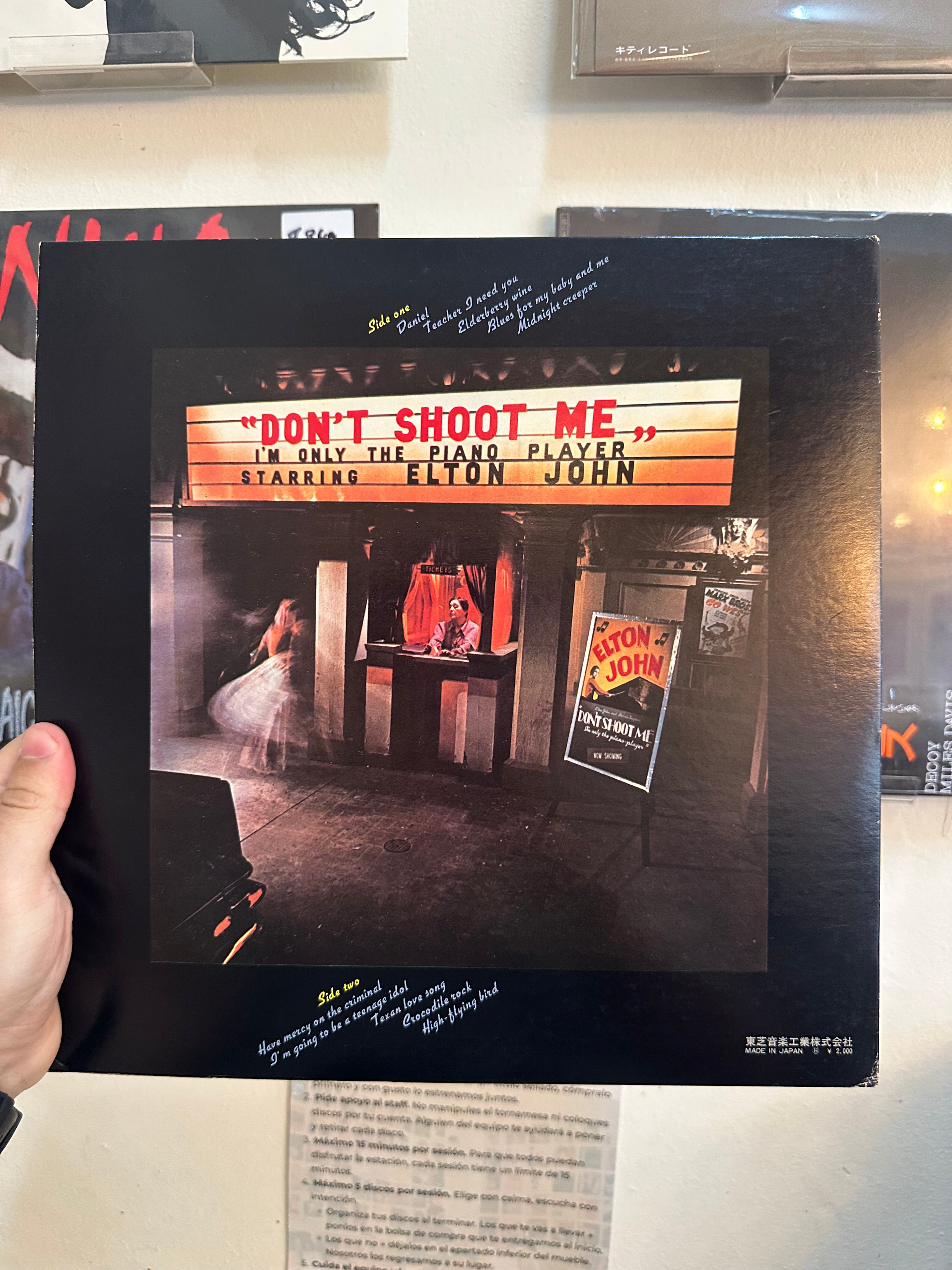 Elton John – Don't Shoot Me I'm Only The Piano Player (JPN-1973)