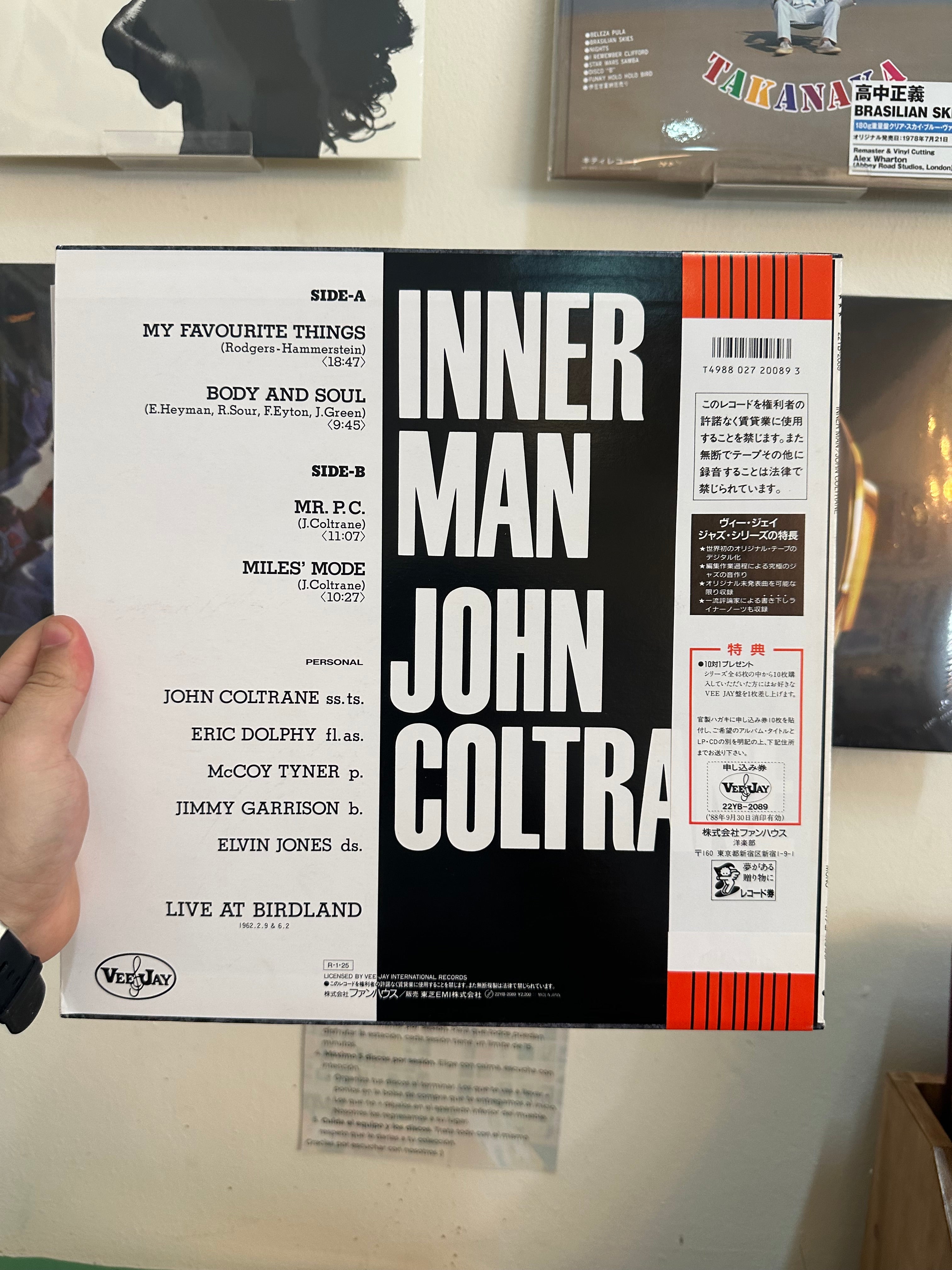 John Coltrane, Eric Dolphy, McCoy Tyner, Jimmy Garrison, Elvin Jones – The Inner Man (JPN-1988)