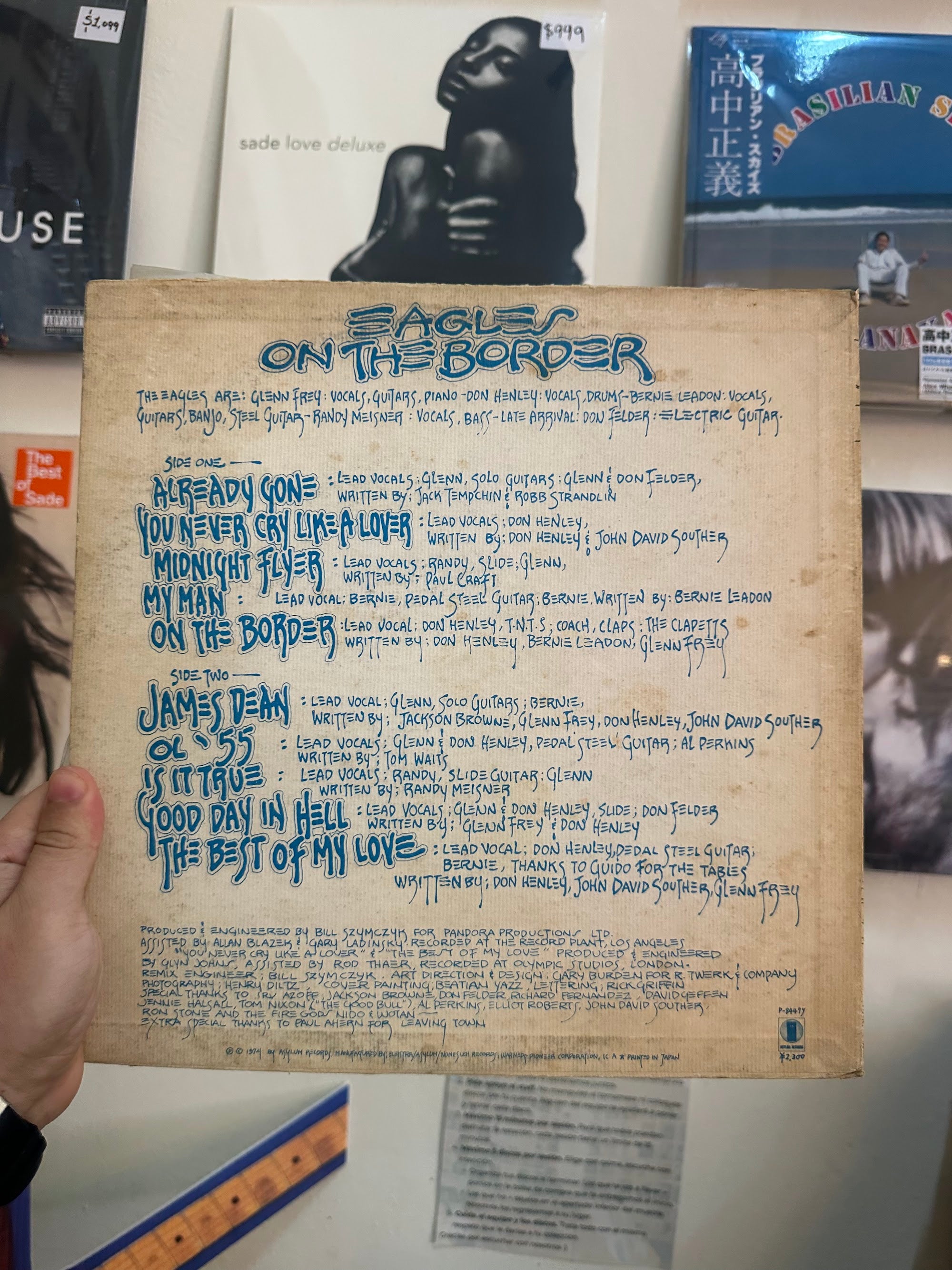 Eagles – On The Border - Contraportada