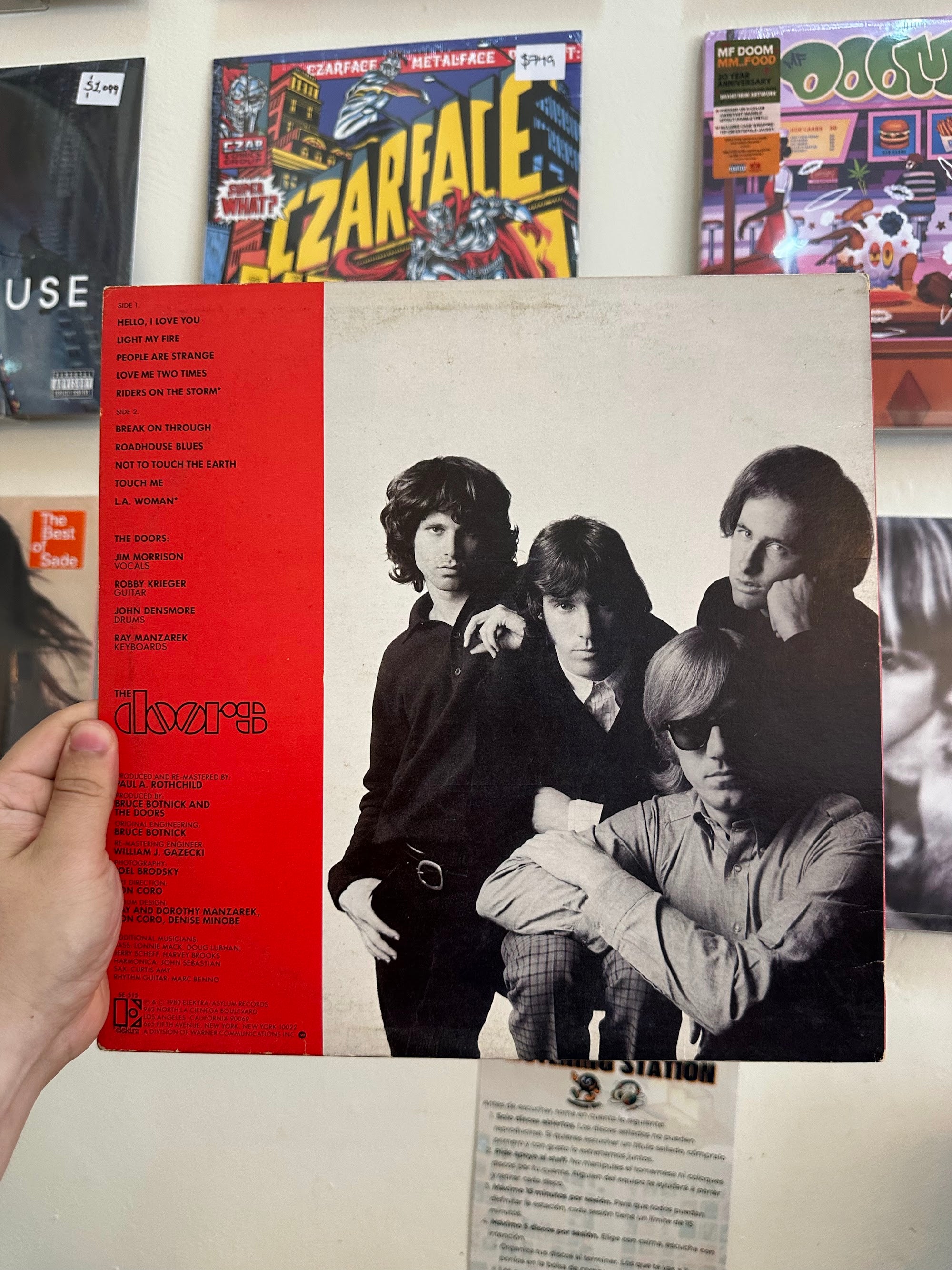 The Doors Greatest Hits contraportada