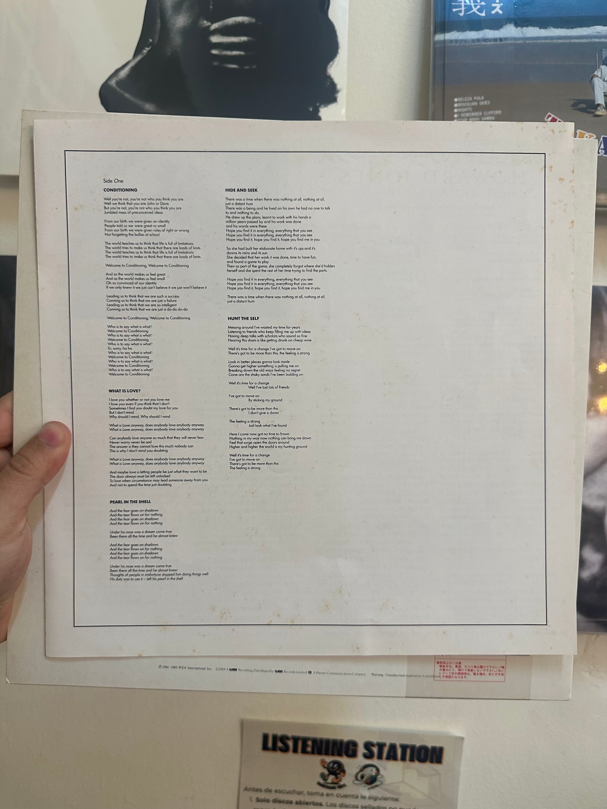 Howard Jones Human's Lib inner