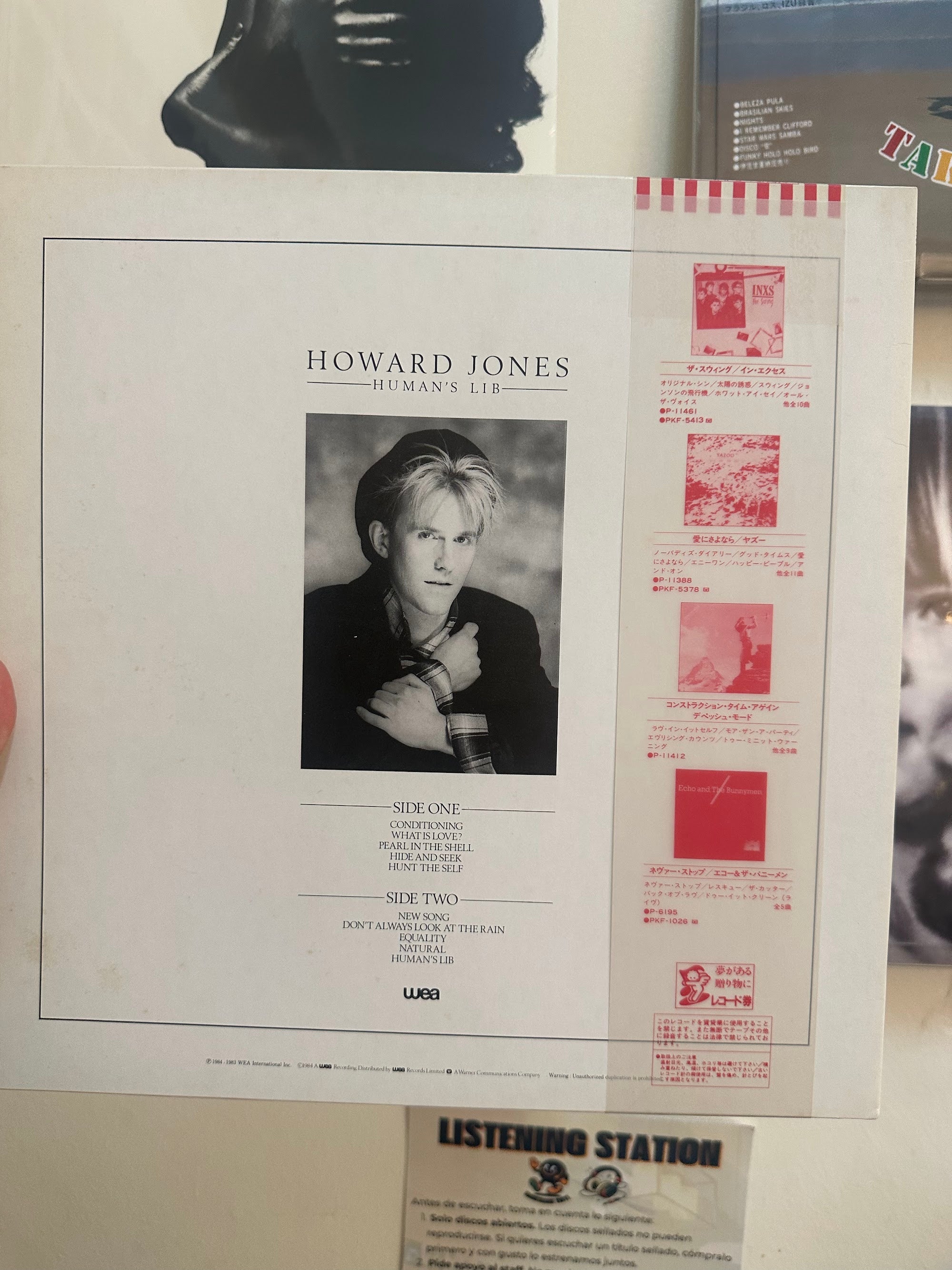 Howard Jones Human's Lib back