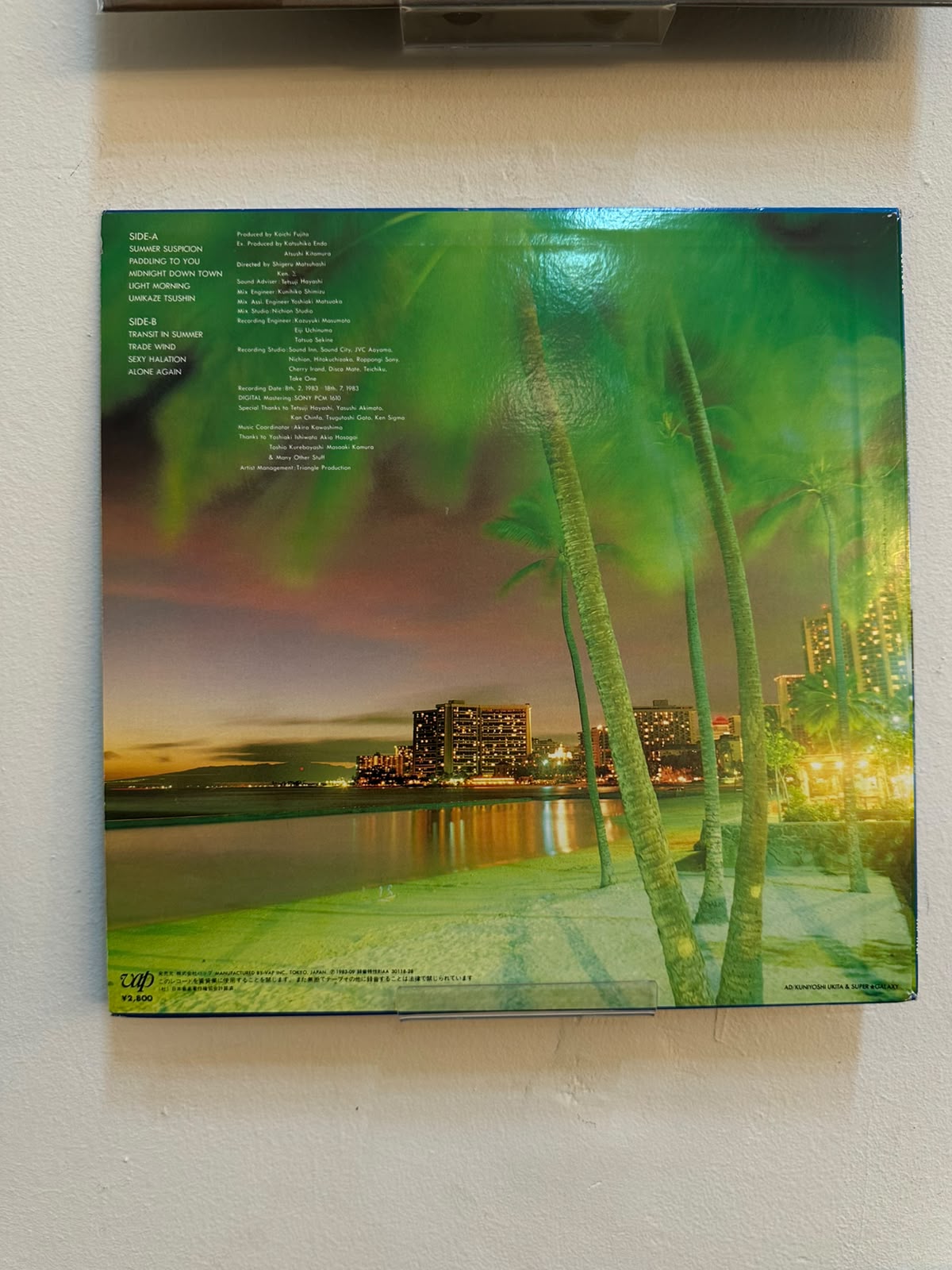 S. Kiyotaka & Omega Tribe – Aqua City (1983, Japan, Vap)