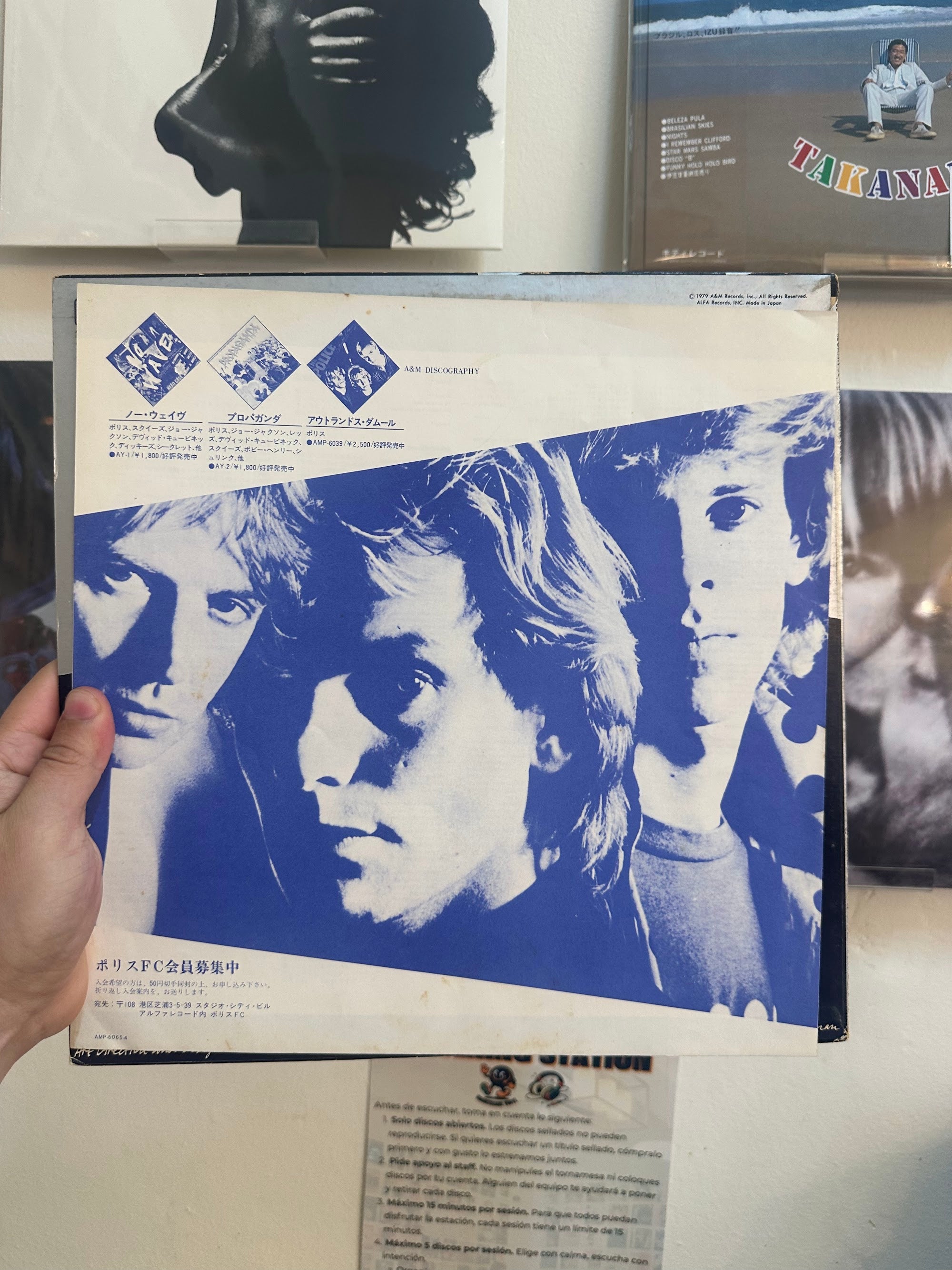 The Police Reggatta De Blanc Japanese insert