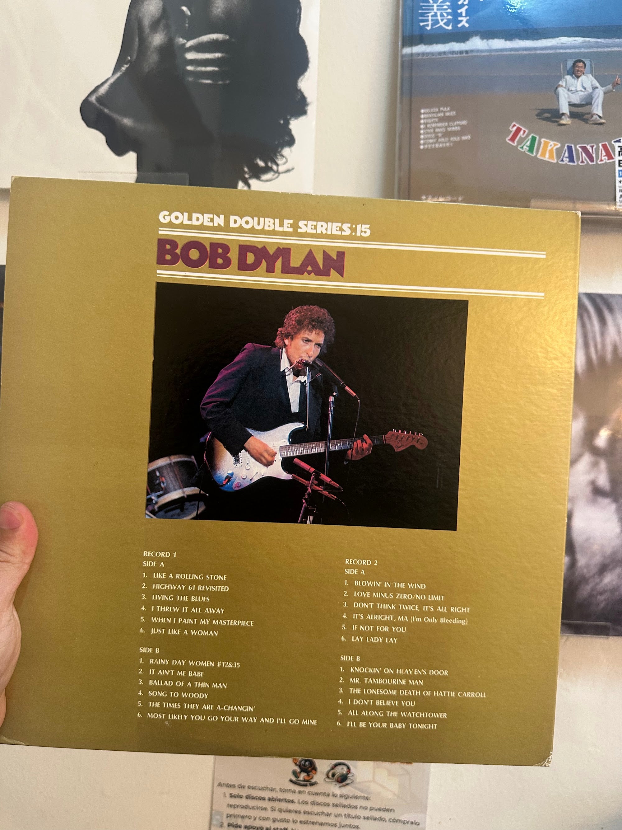 Bob Dylan Golden Double Series back