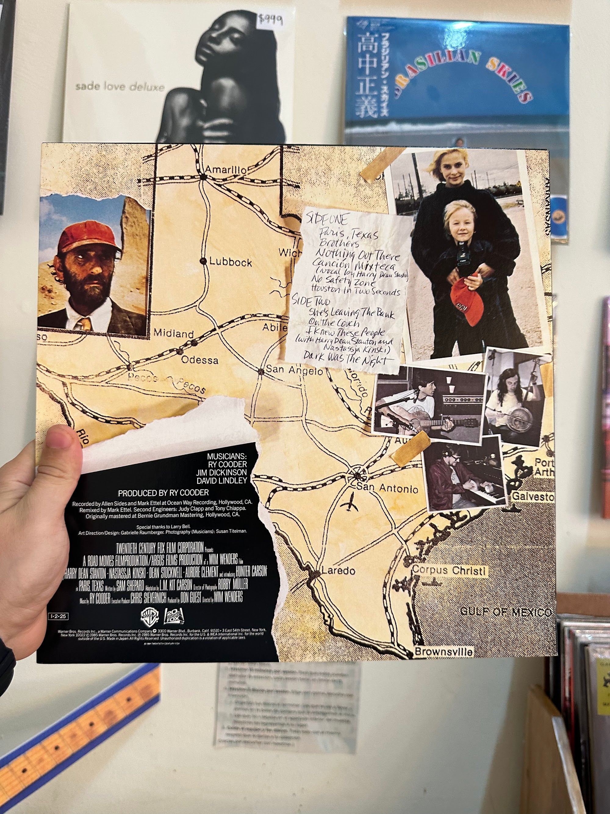 Ry Cooder – Paris, Texas OST - Contraportada