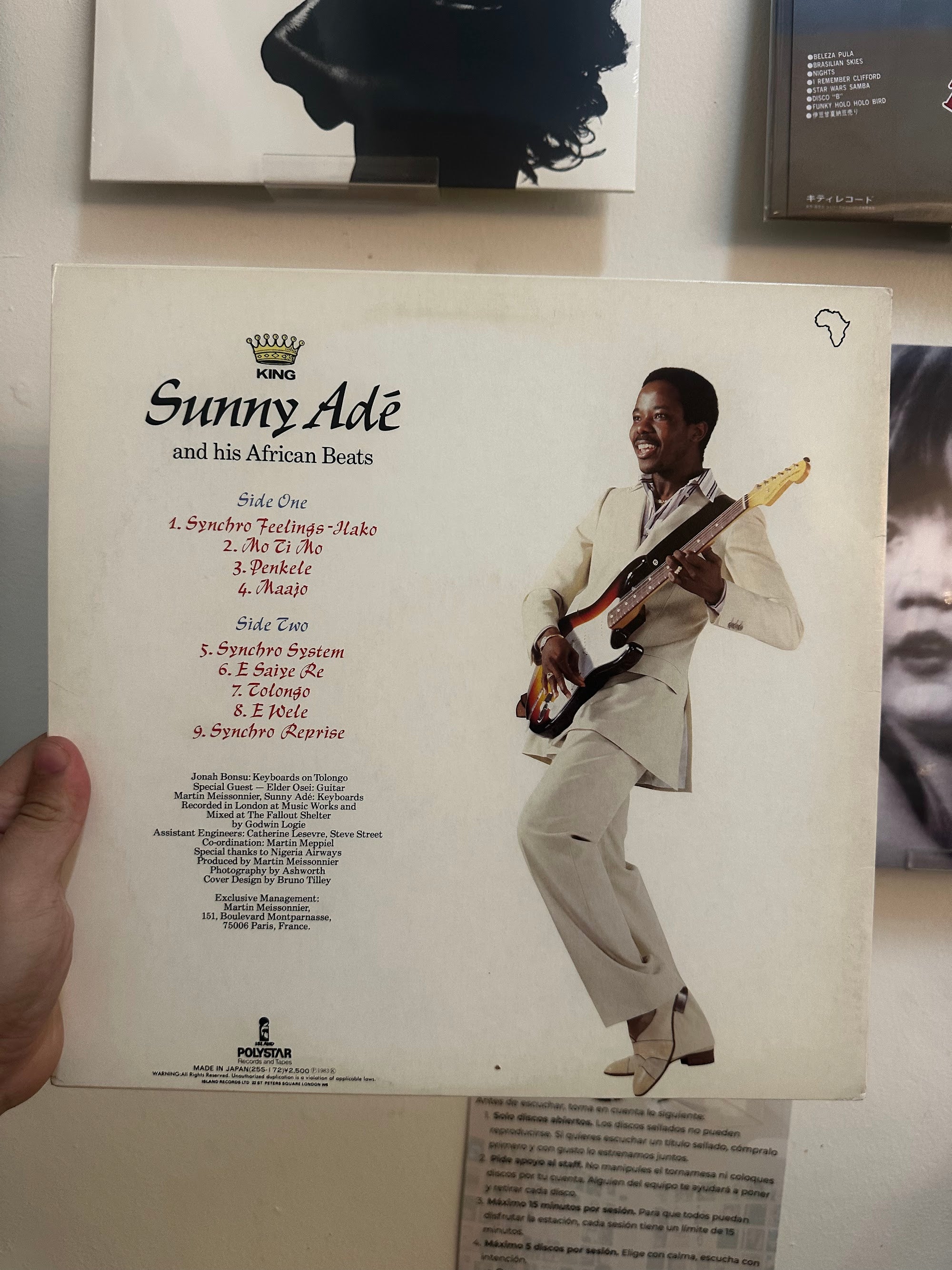 King Sunny Ade Synchro System back