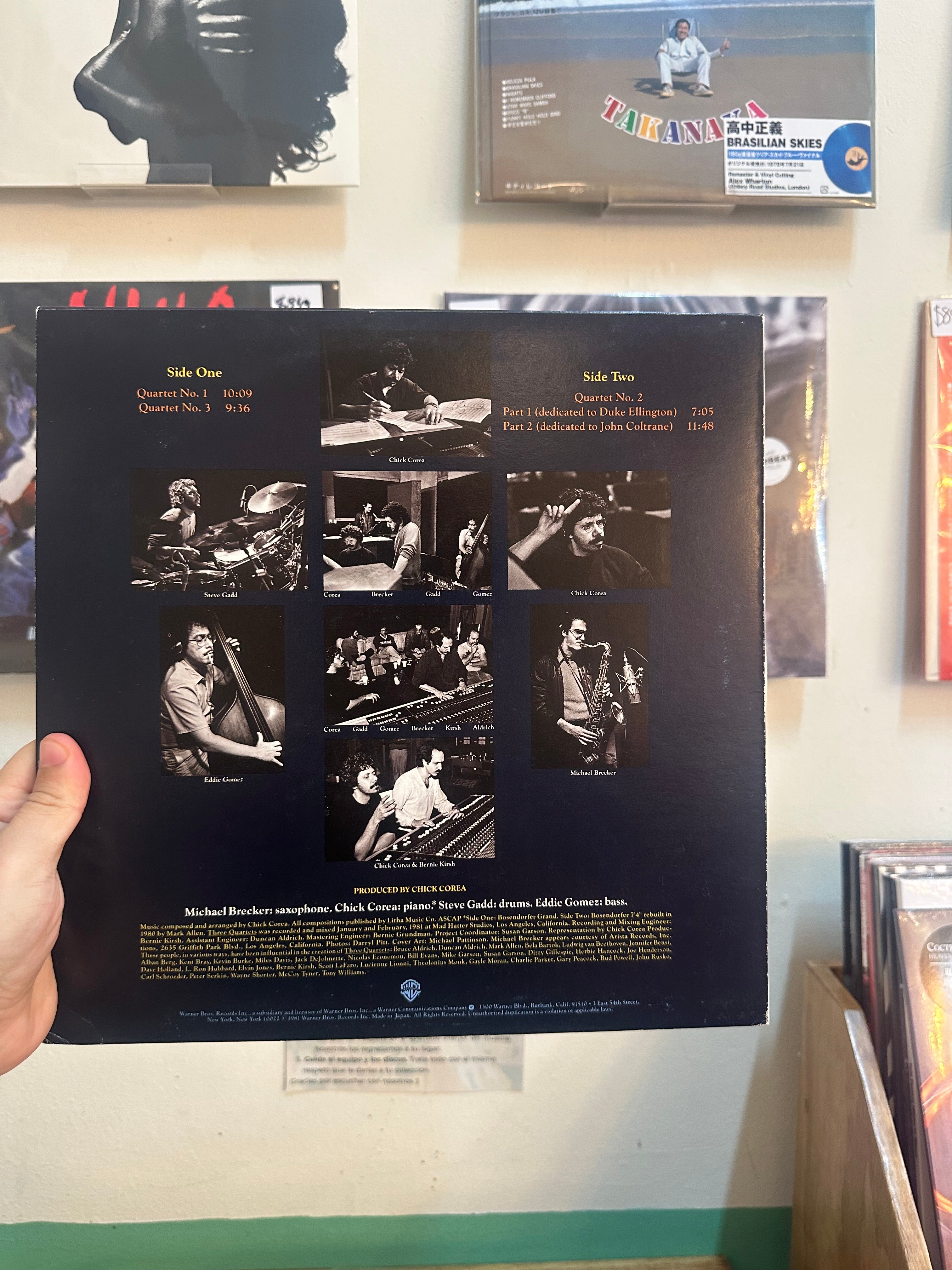 Chick Corea – Three Quartets (JPN 1981)