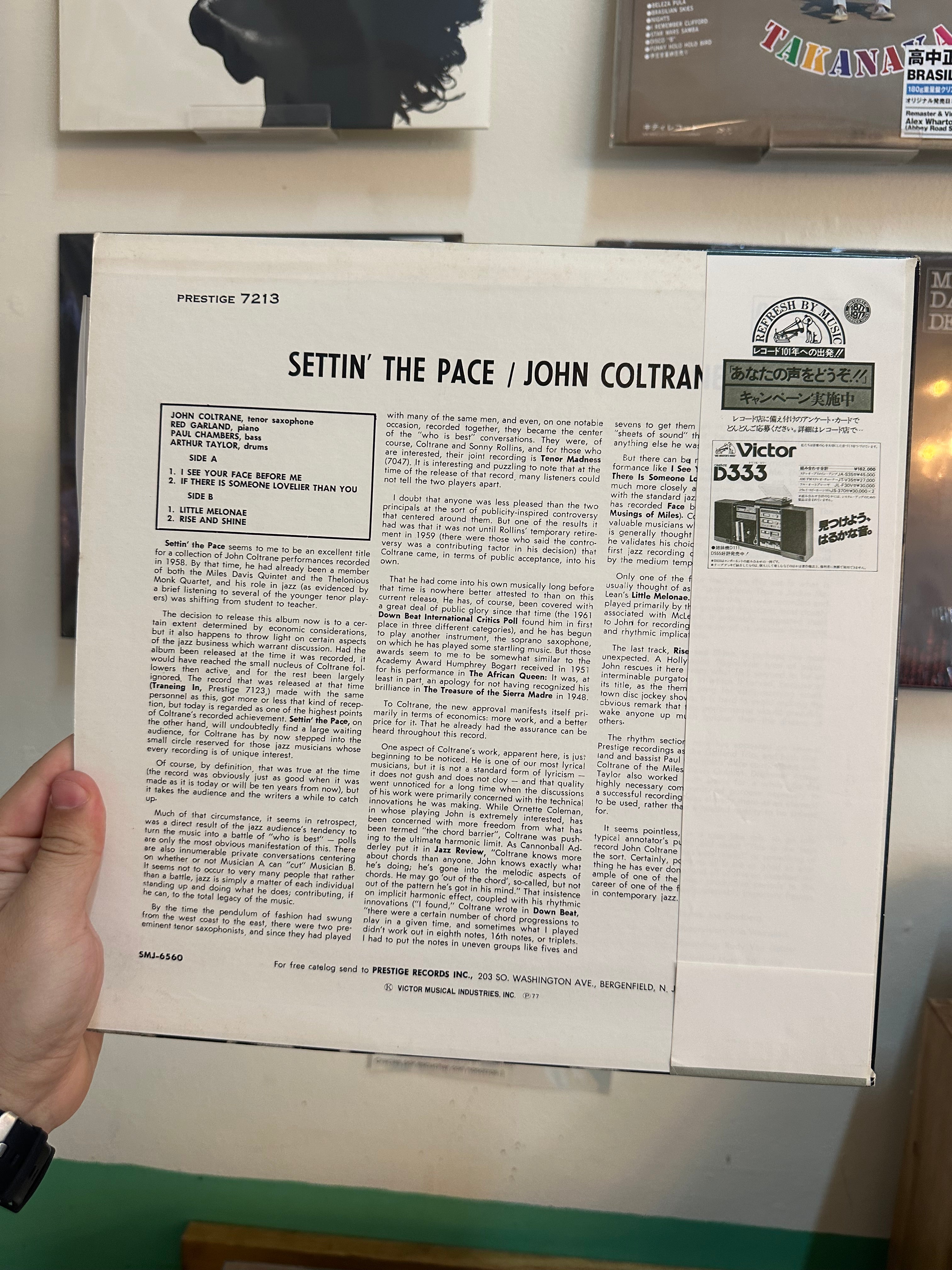 John Coltrane – Settin' The Pace (JPN-1977)