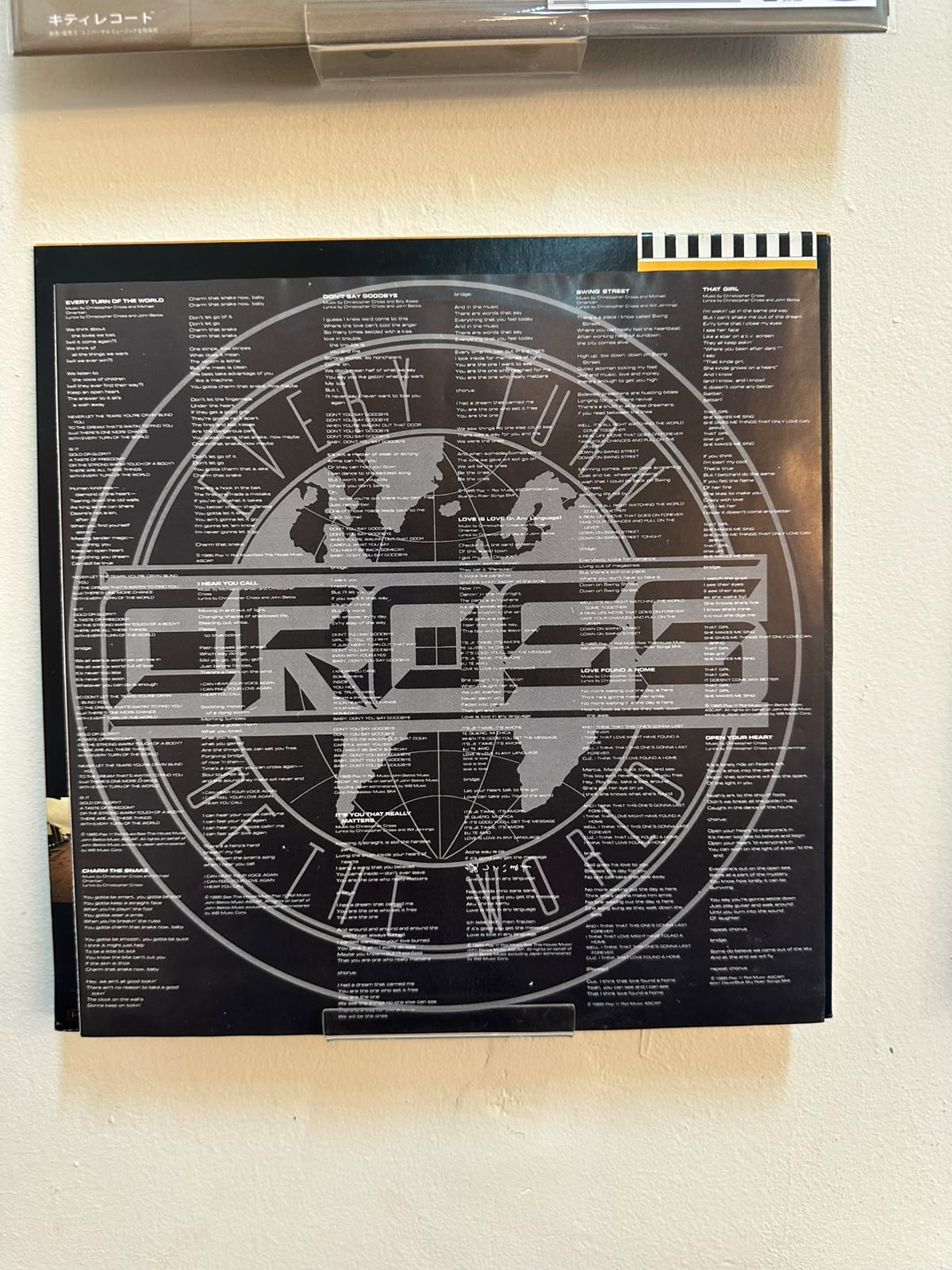 Christopher Cross – Every Turn Of The World (1985, Japan, Warner Bros. Records)