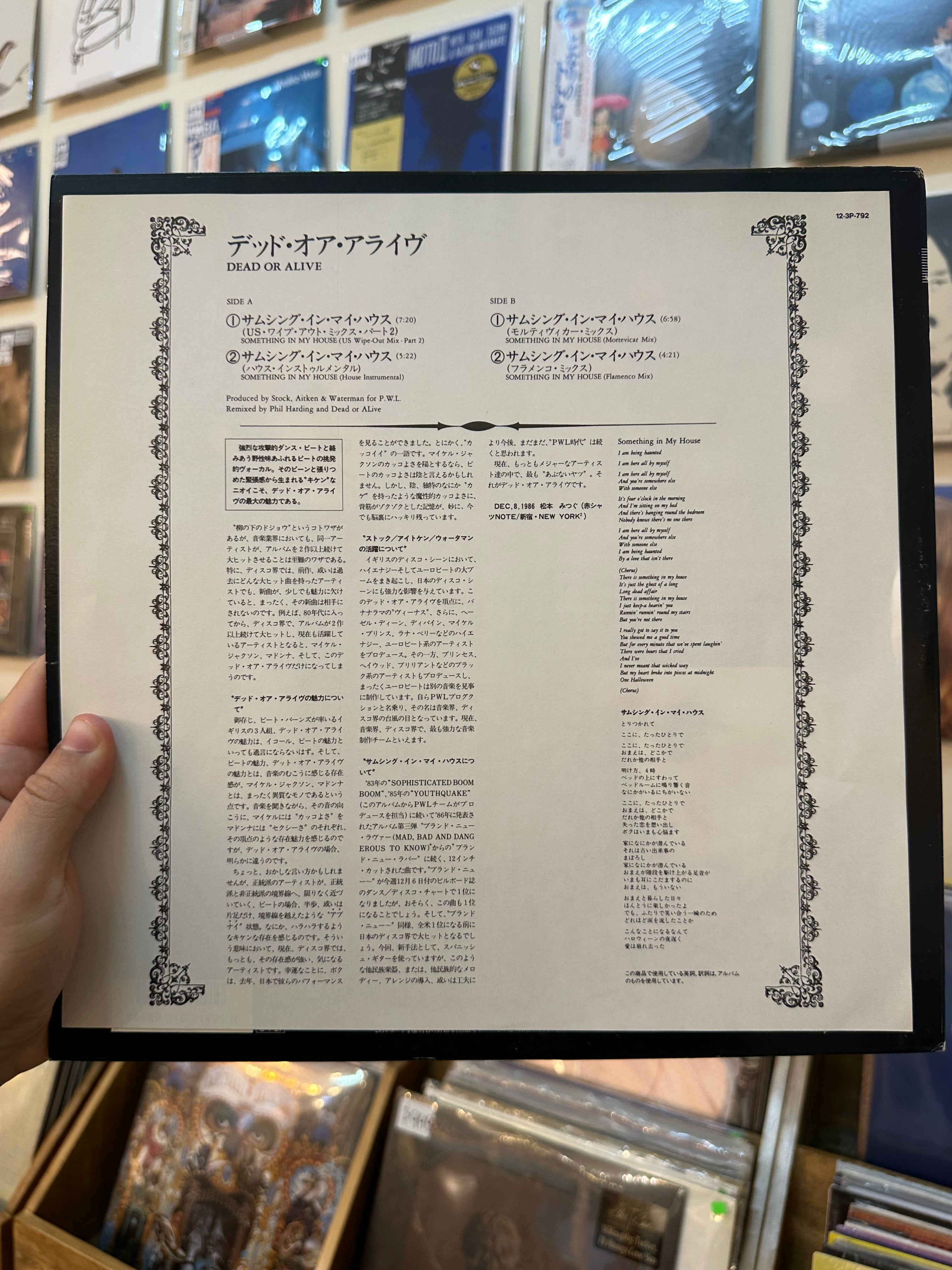 Dead Or Alive – Something In My House (JPN 1987)