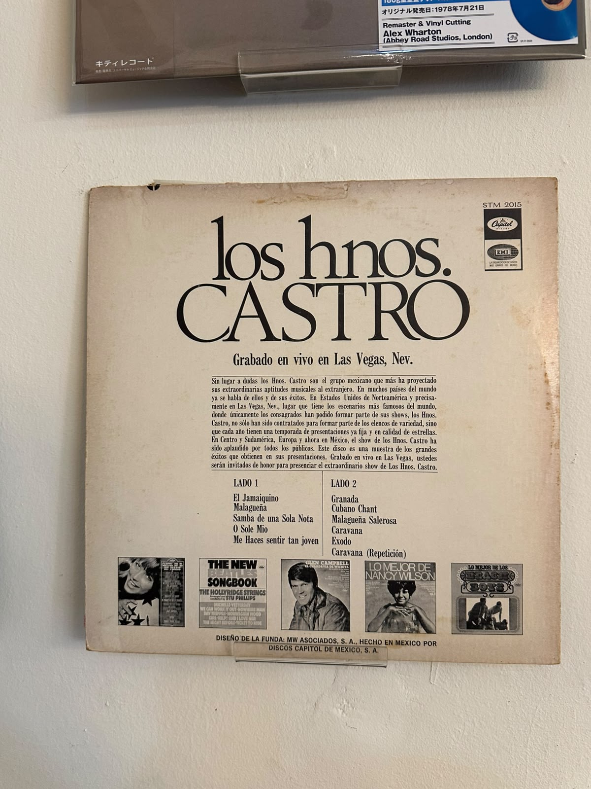 Los Hermanos Castro – Grabado En Vivo En Las Vegas, Nev. (1969, Mexico, Capitol Records)