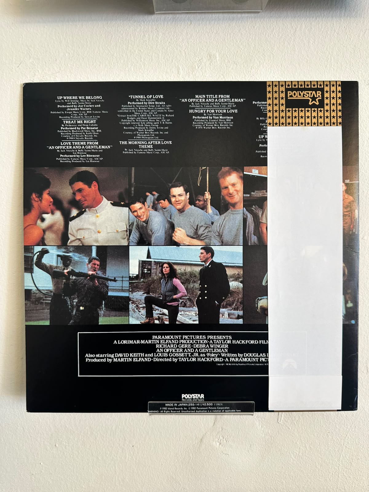 Various – An Officer And A Gentleman (1982, JPN) Contiene FlexiDisc)