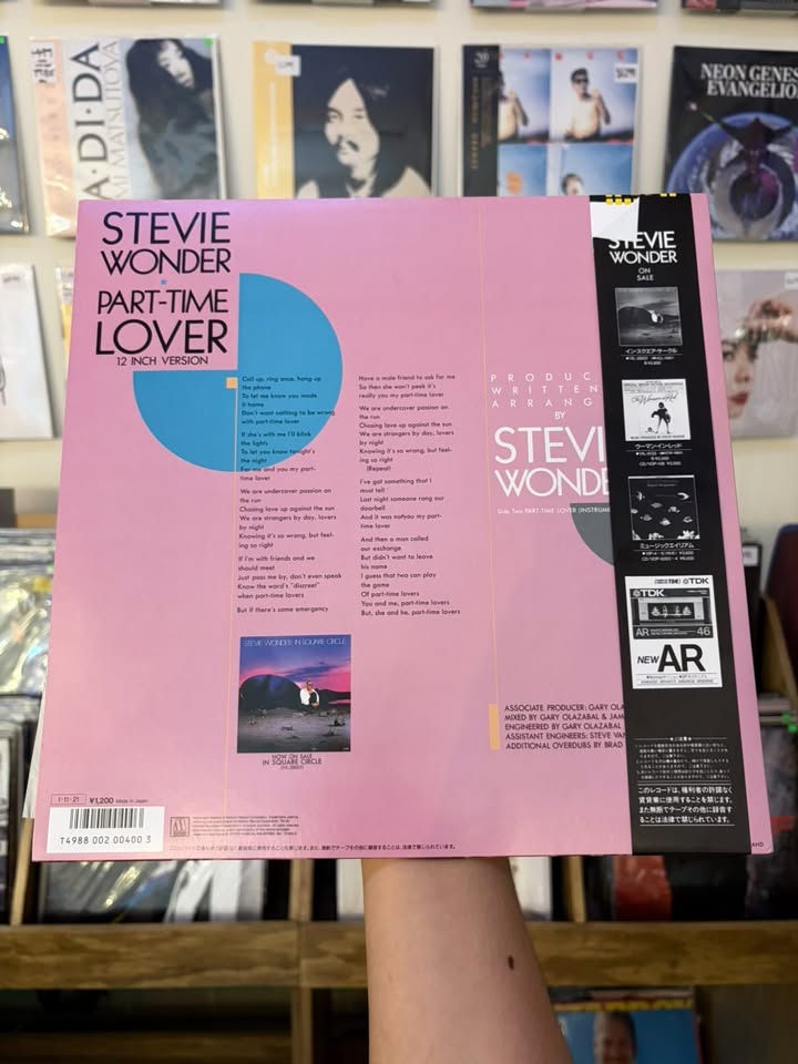 Stevie Wonder - Part-time Lover (JPN 1985)