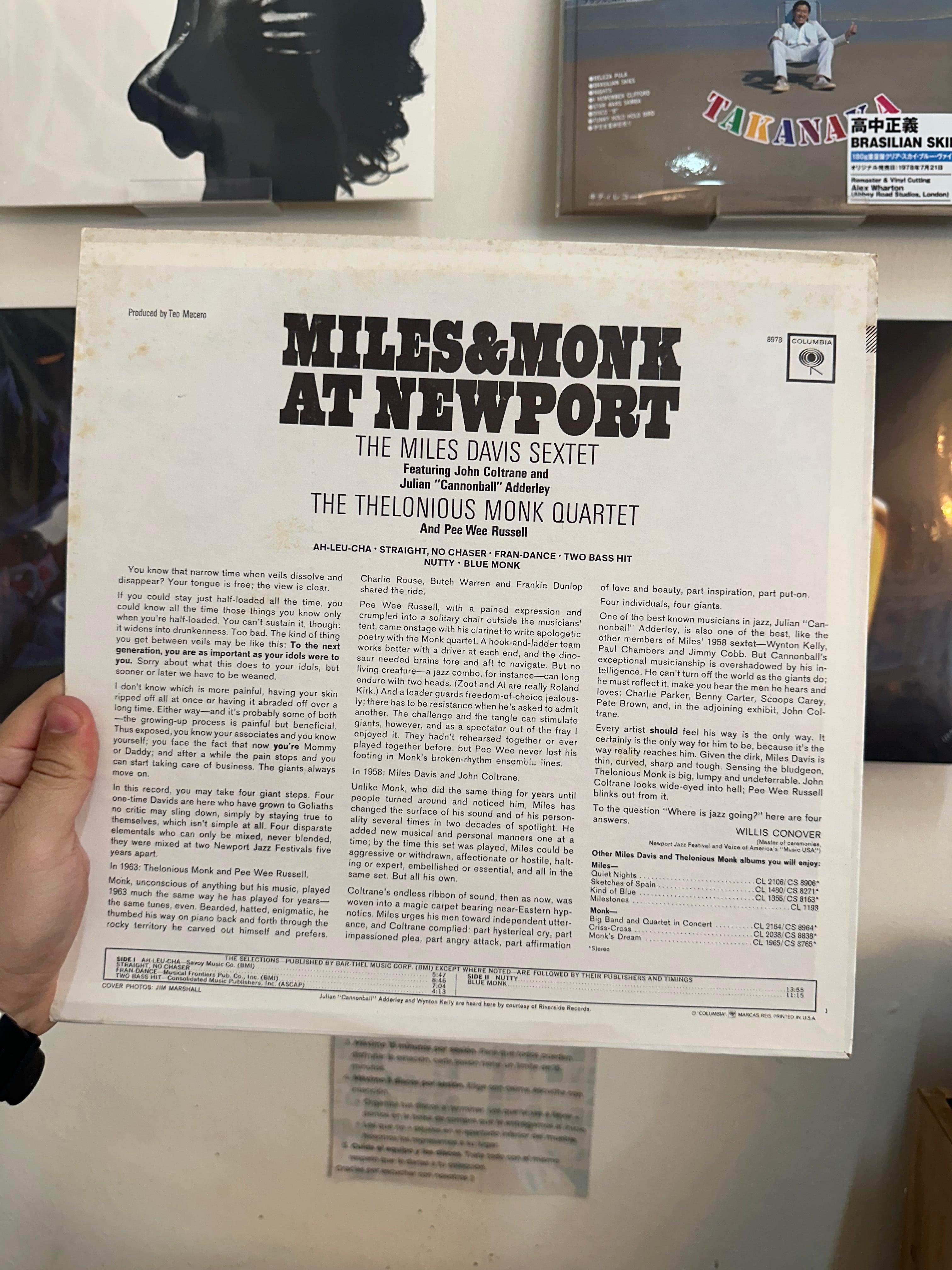 The Miles Davis Sextet Featuring John Coltrane And "Cannonball" Adderley* / The Thelonious Monk Quartet And Pee Wee Russell – Miles & Monk At Newport (USA-1977)