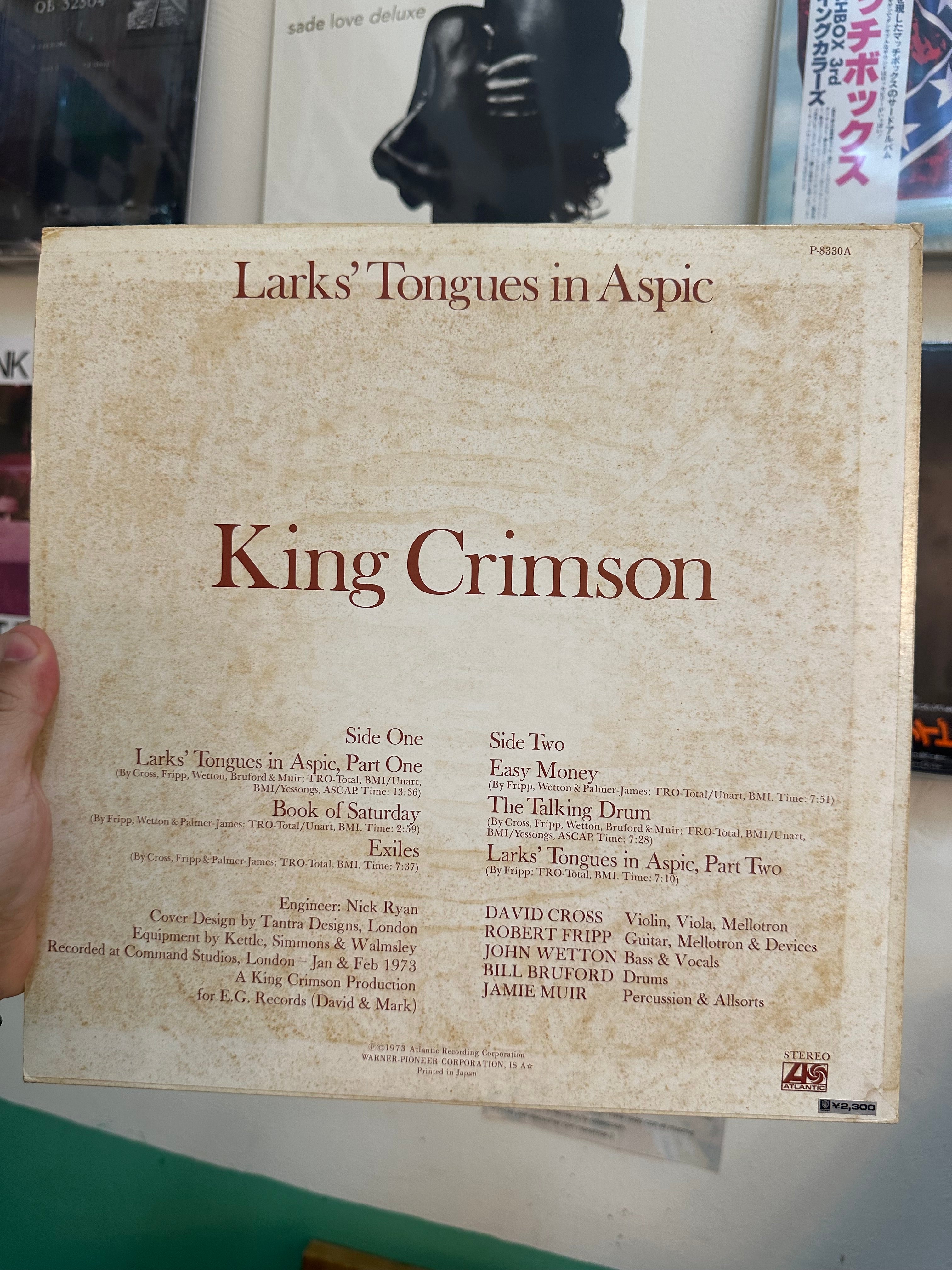 King Crimson – Larks' Tongues In Aspic (JPN-1973)