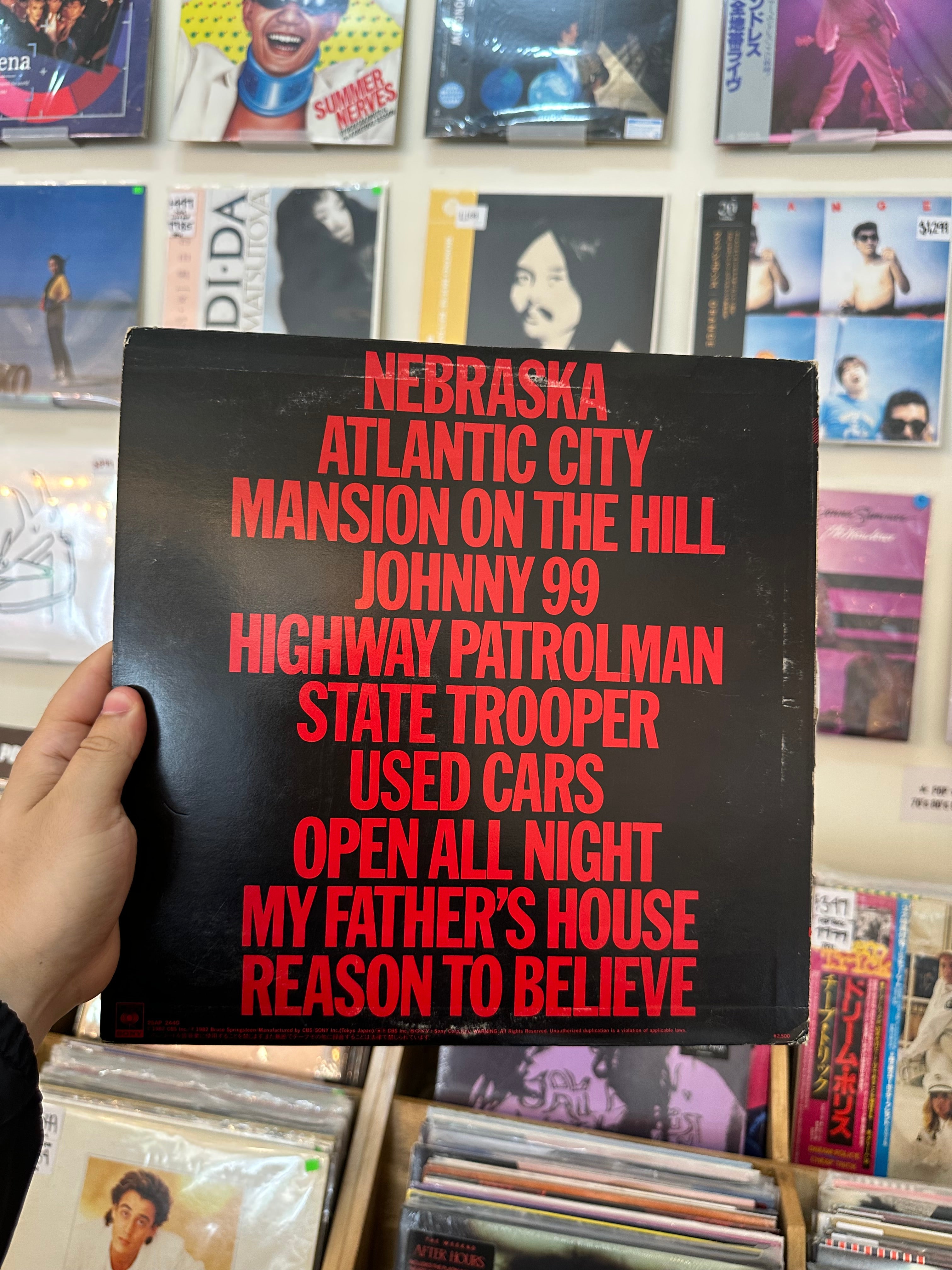 Bruce Springsteen = ブルース・スプリングスティーン* – Nebraska = ネブラスカ (JPN-1982)