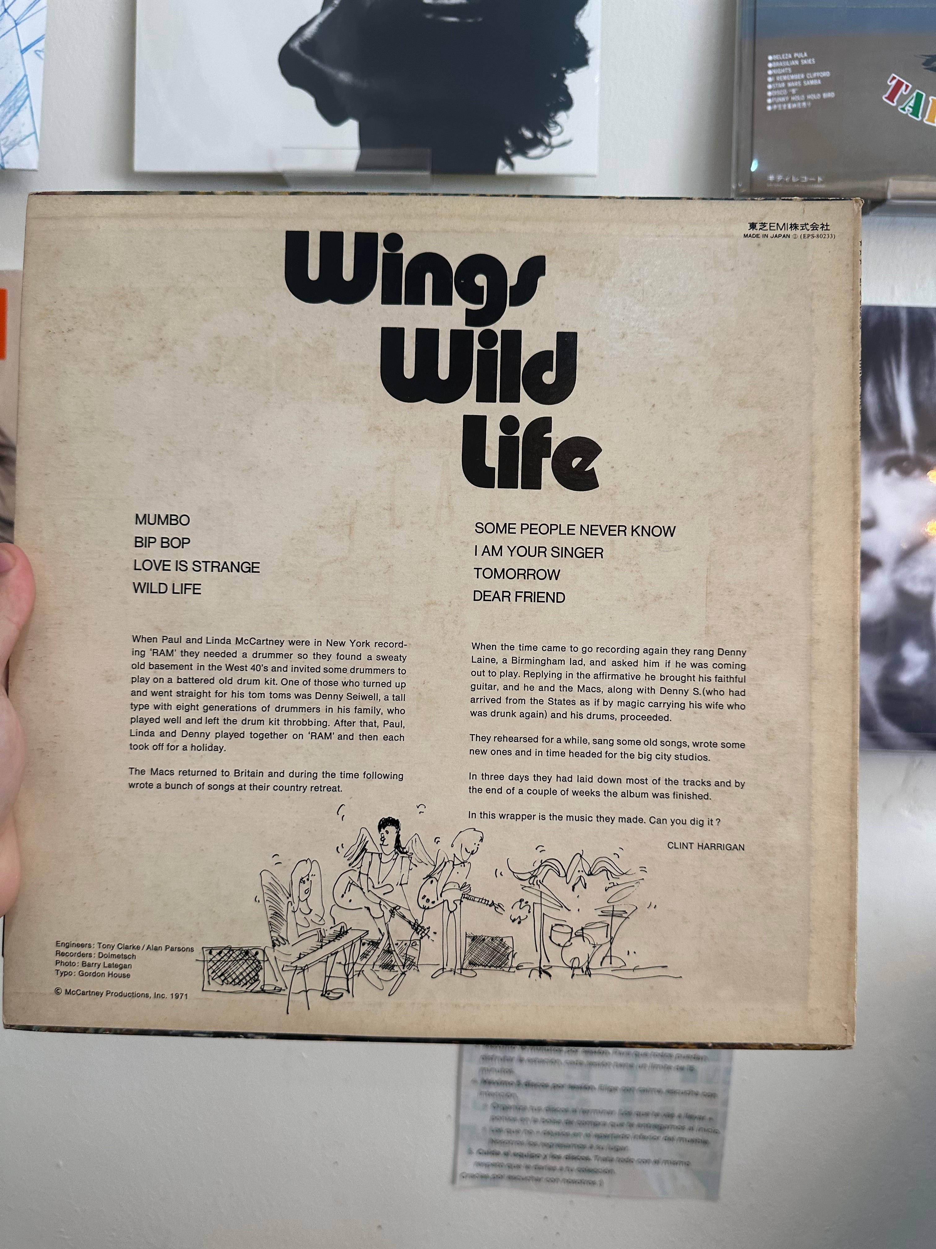 Wings (2) = ウイングス* – Wild Life = ワイルド・ライフ (JPN-1975)