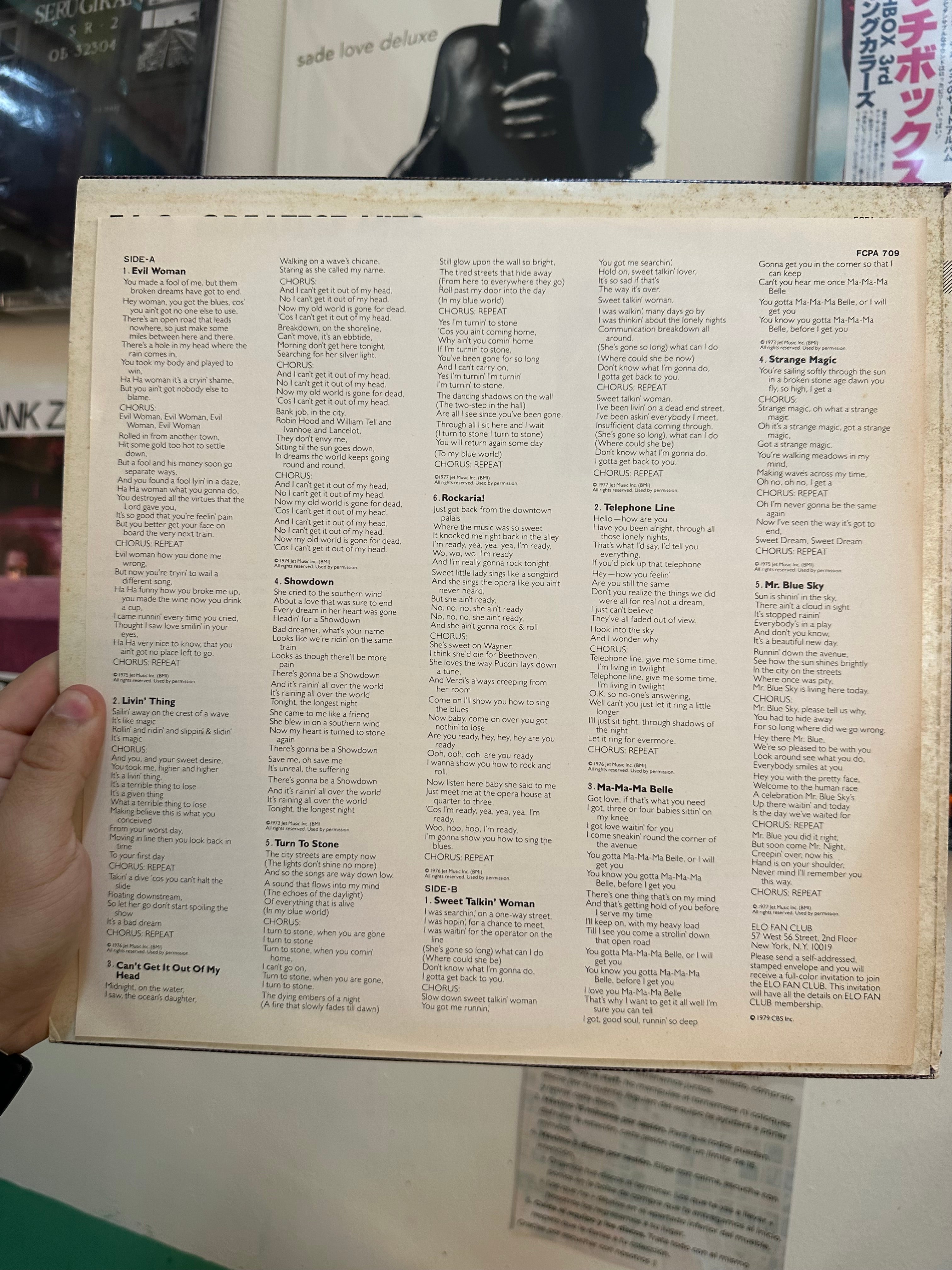 ELO* – ELO's Greatest Hits (JPN 1981)