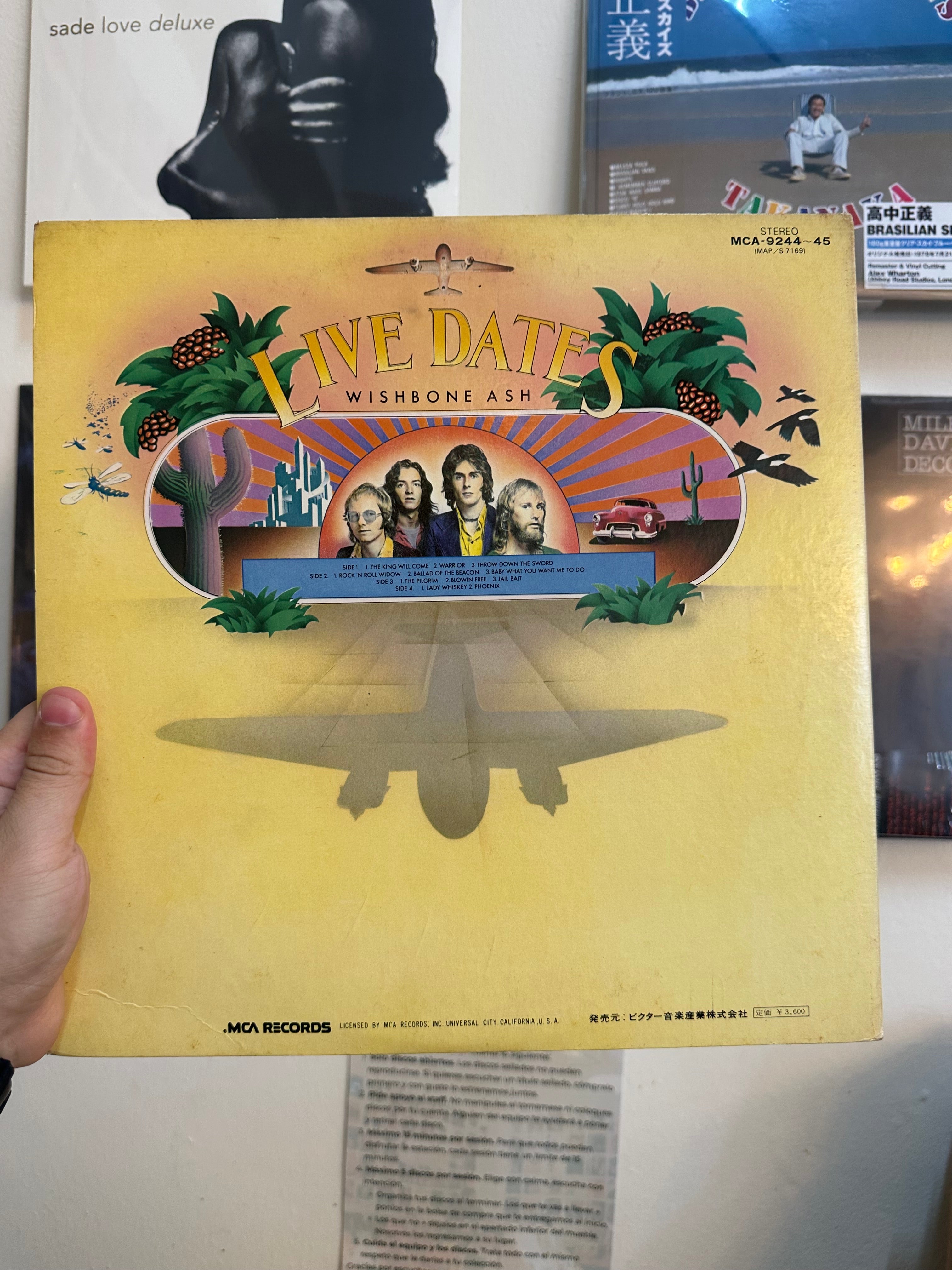 Wishbone Ash = ウィッシュボーン・アッシュ* – Live Dates = ライブ・デイト (JPN-1973)