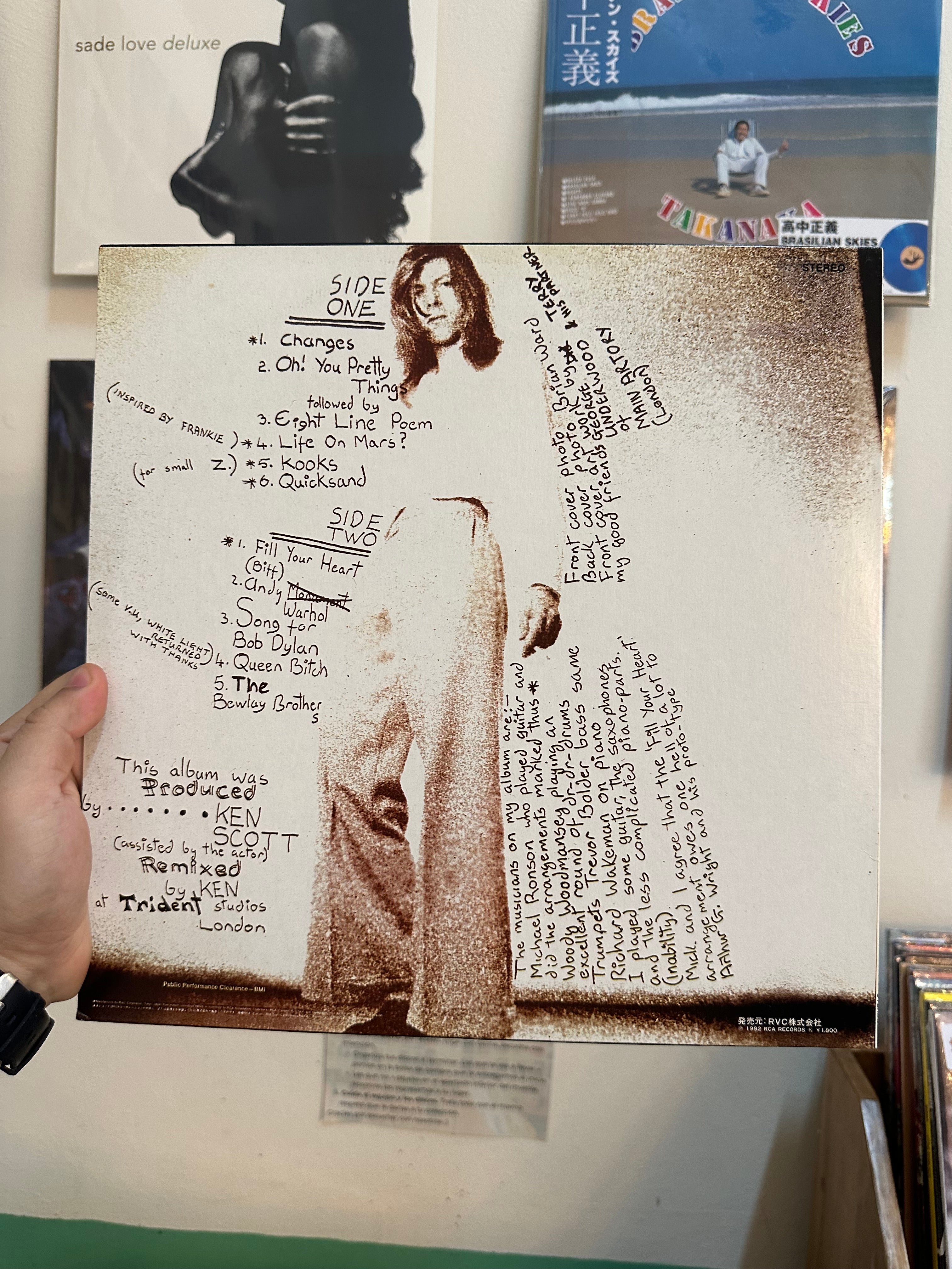 David Bowie = デビッド・ボウイー* – Hunky Dory = ハンキー・ドリー (JPN-1982)