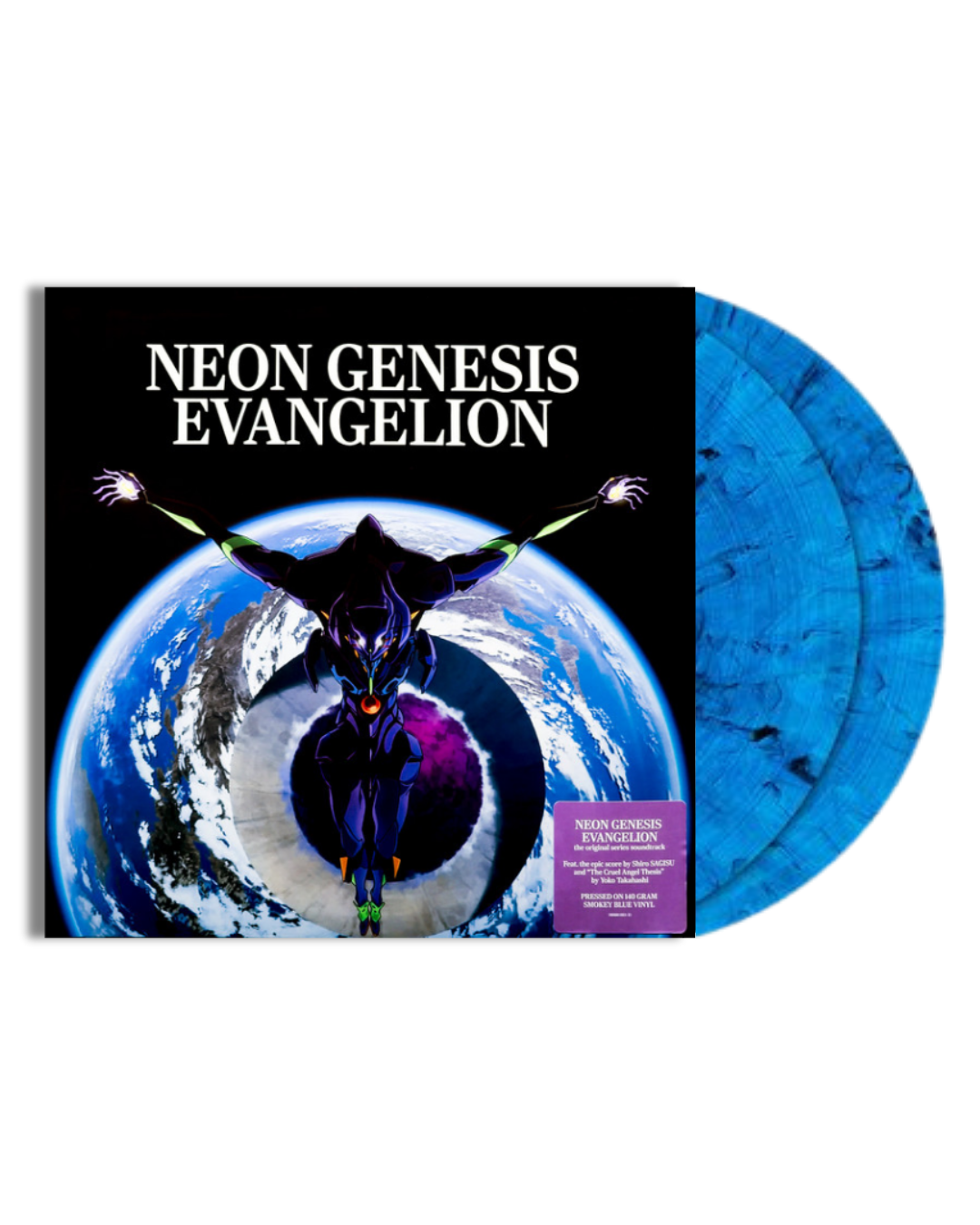NEON GENESIS EVANGELION OST (TRANSLUCENT BLUE W/ BLACK SMOKE VINYL/140G/2LP)
