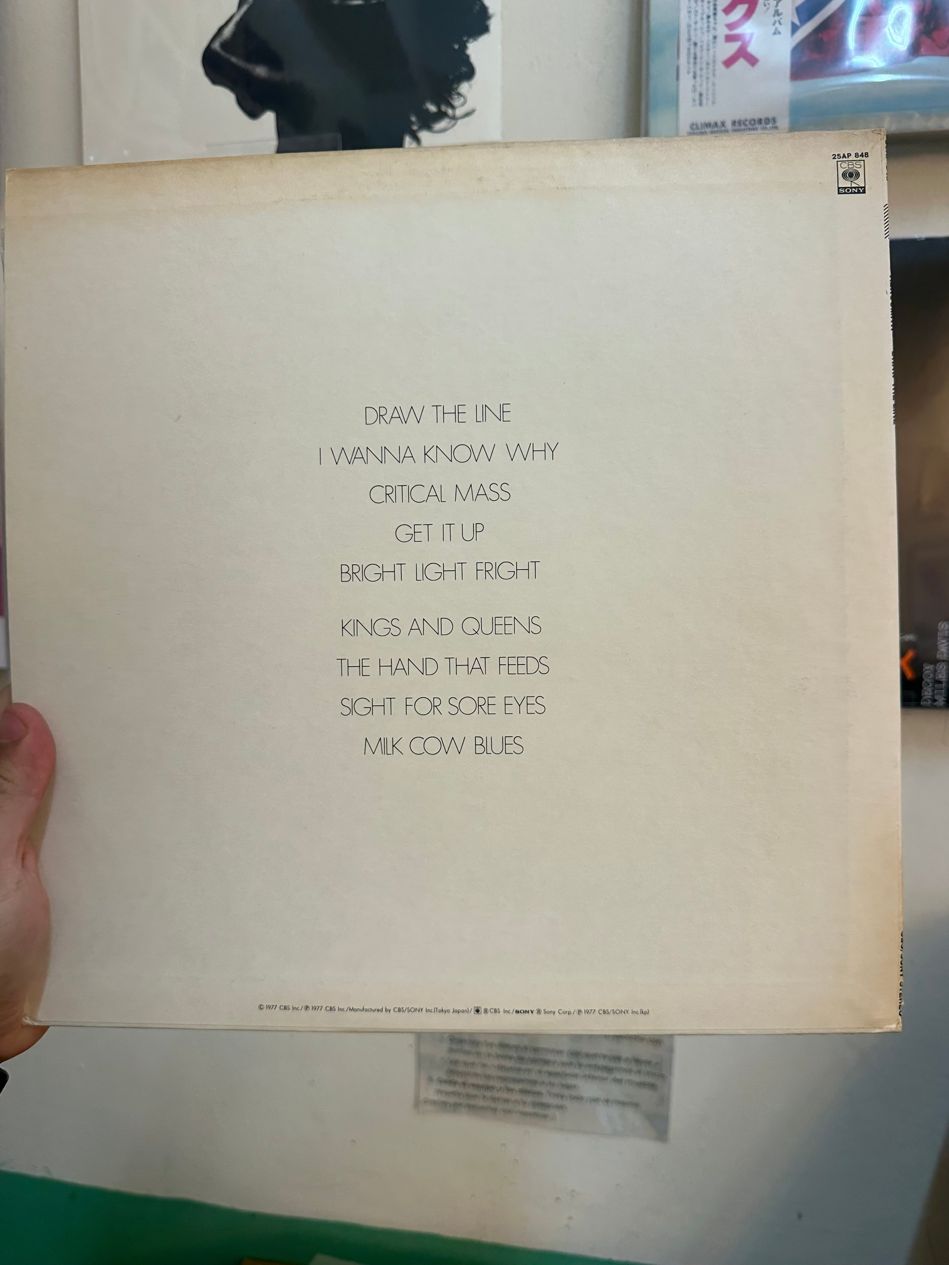 Aerosmith – Draw The Line (JPN 1977)