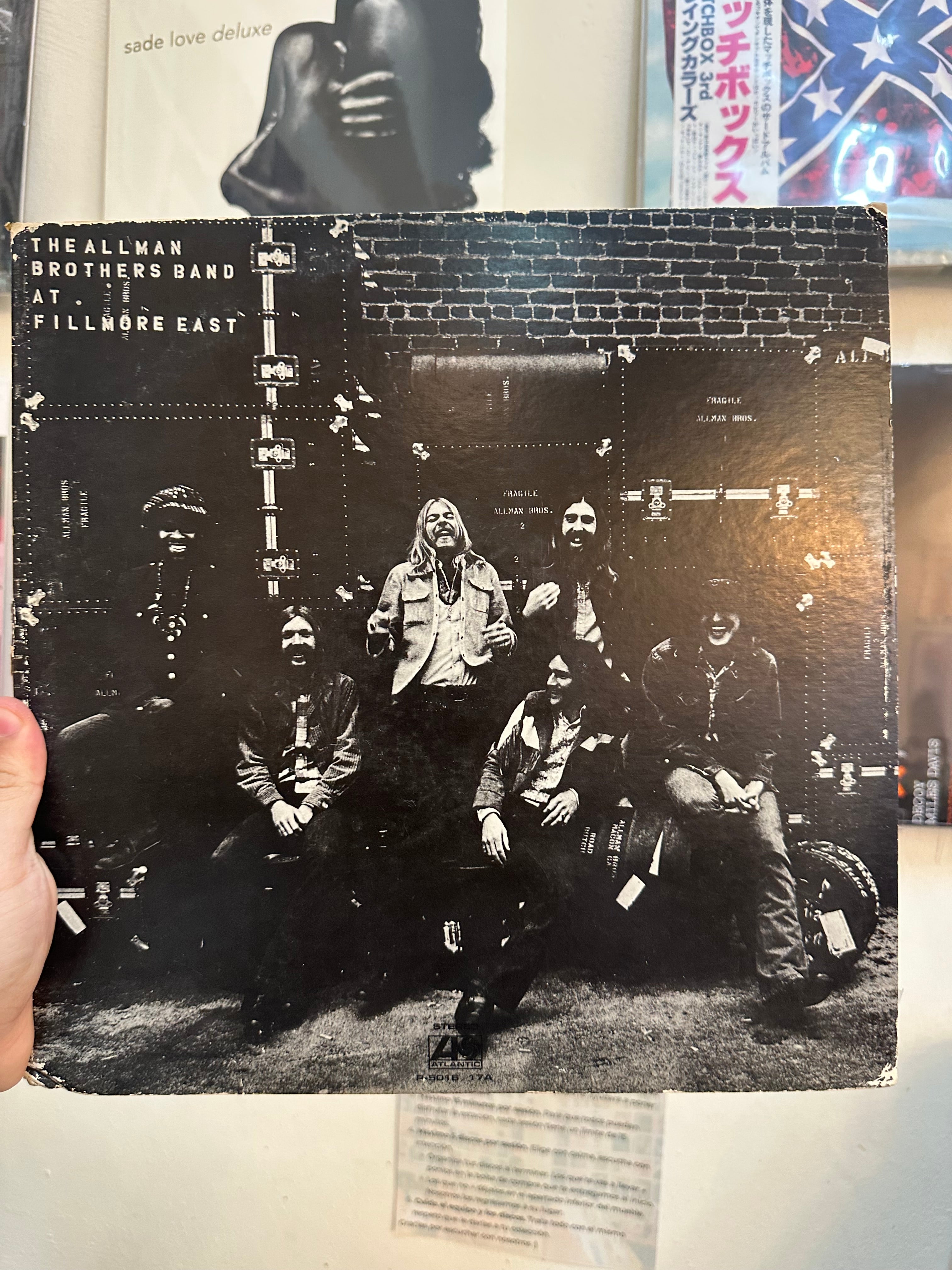 The Allman Brothers Band – The Allman Brothers Band At Fillmore East (JPN 1973)