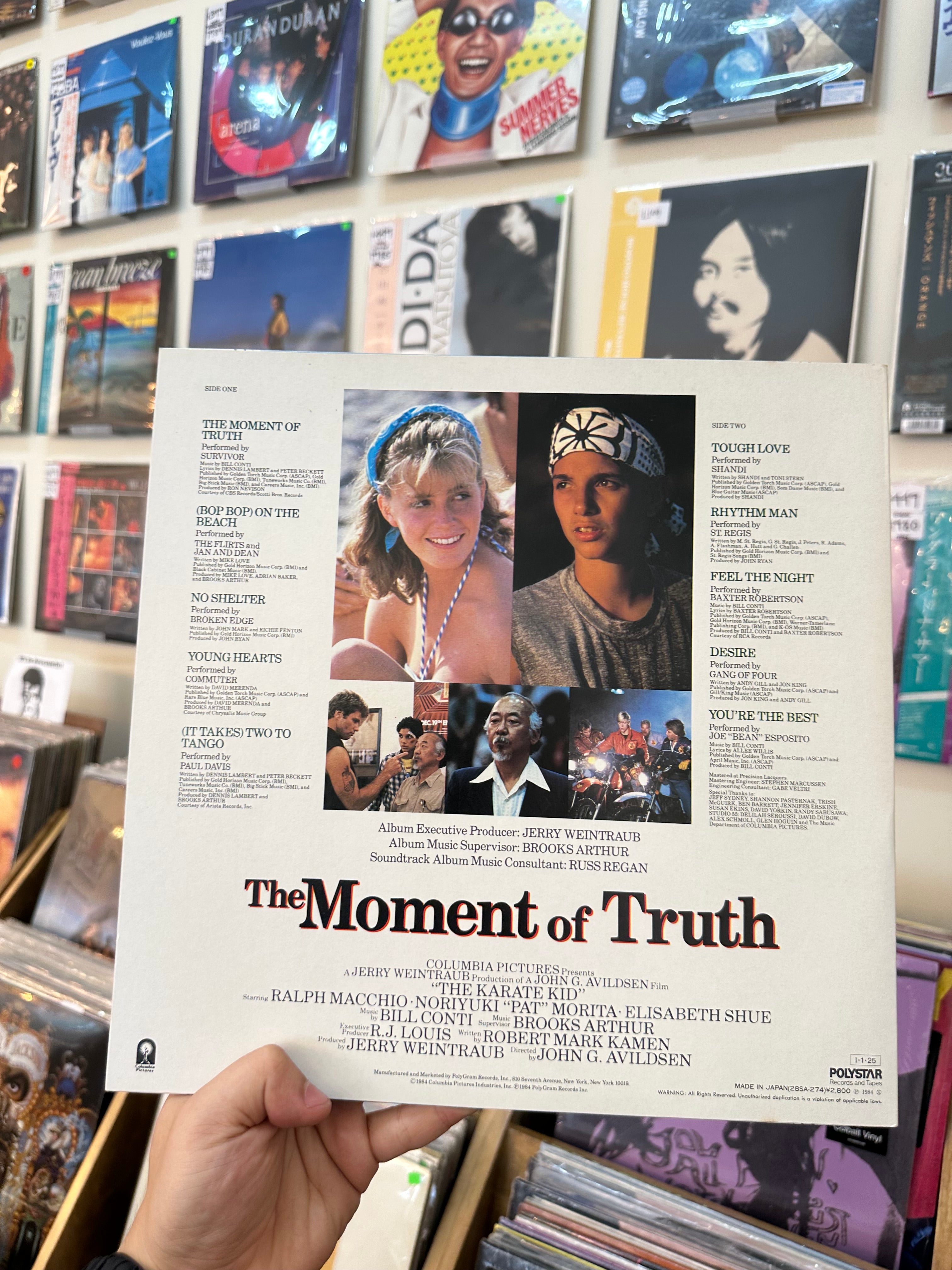 Various – The Moment Of Truth (Original Motion Picture Soundtrack) = ベスト・キッド オリジナル・サウンドトラック (jpn-1985)