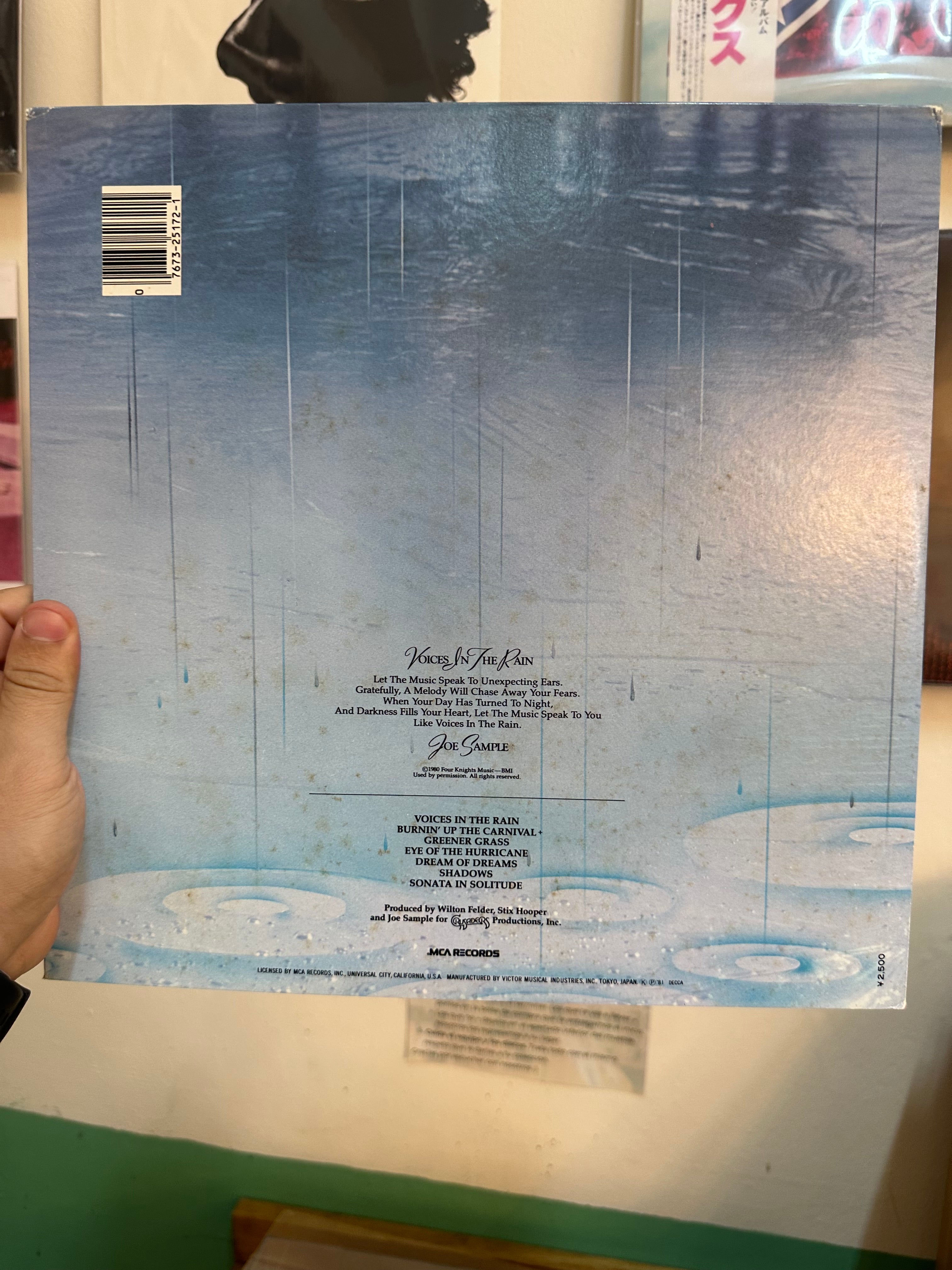 Joe Sample – Voices In The Rain (JPN 1981)