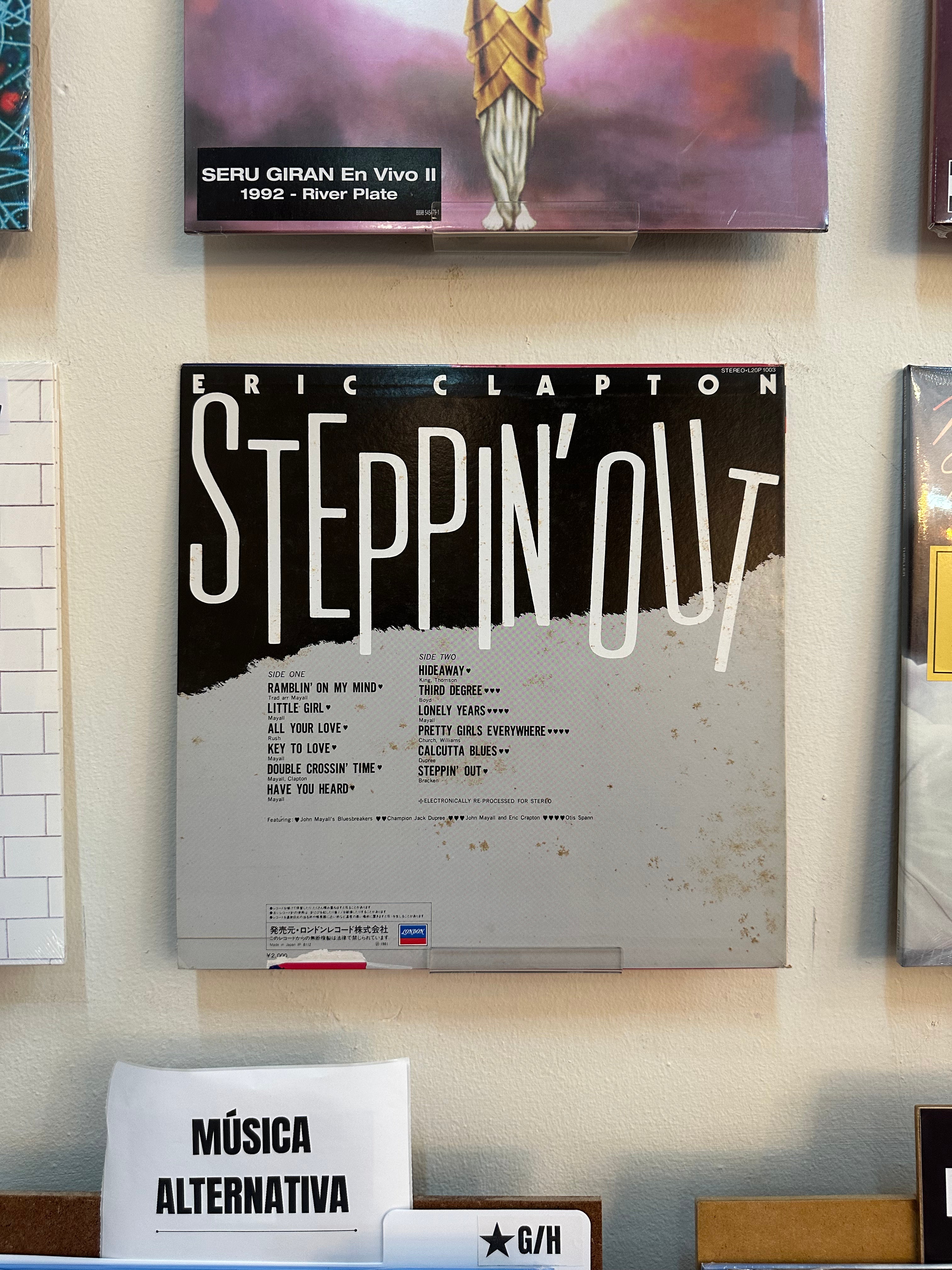 Eric Clapton Featured With John Mayall's Bluesbreakers – Steppin' Out (JPN 1981)