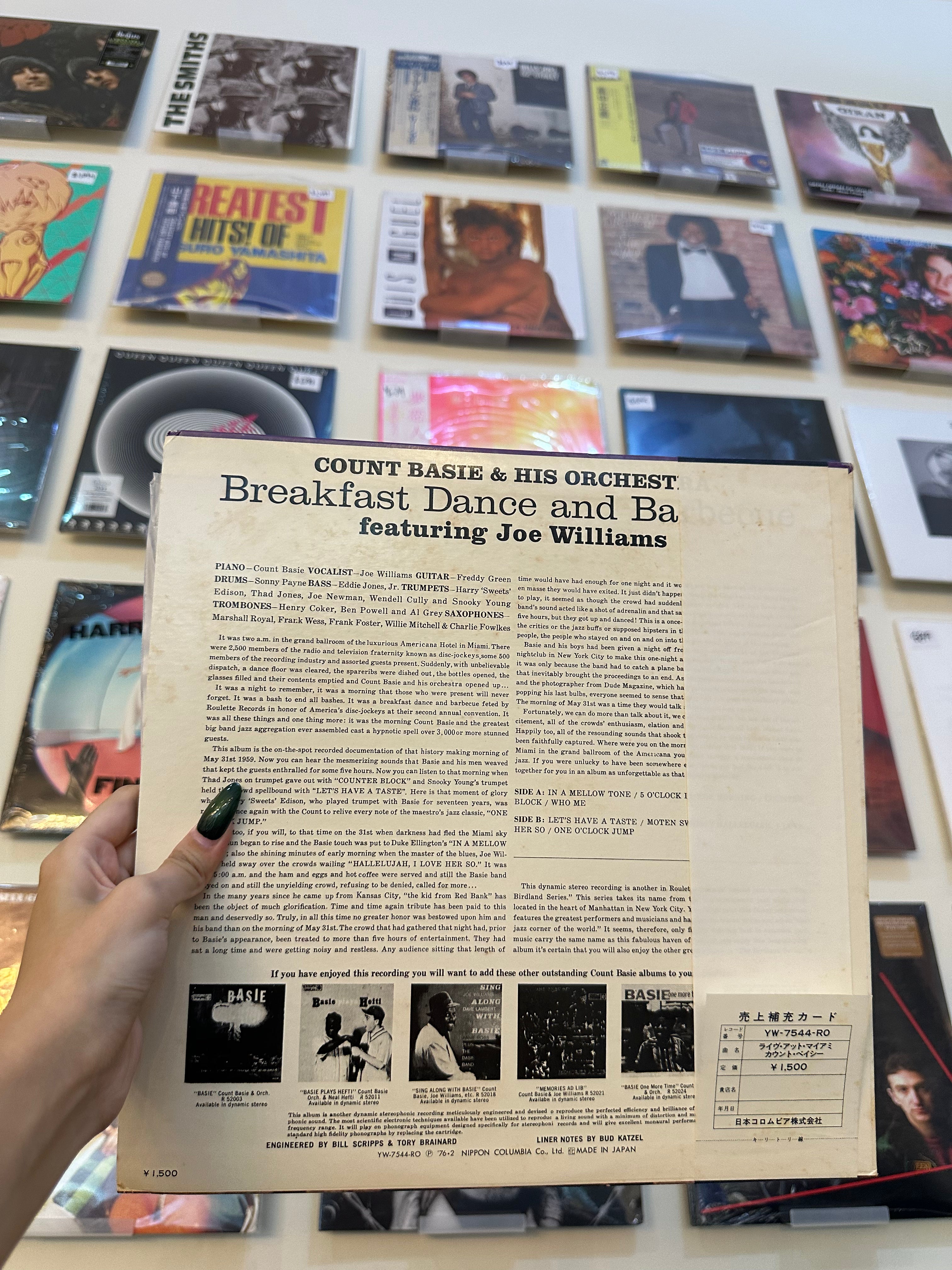 Count Basie And His Orchestra Featuring Joe Williams – Breakfast Dance And Barbecue (JPN 1976)