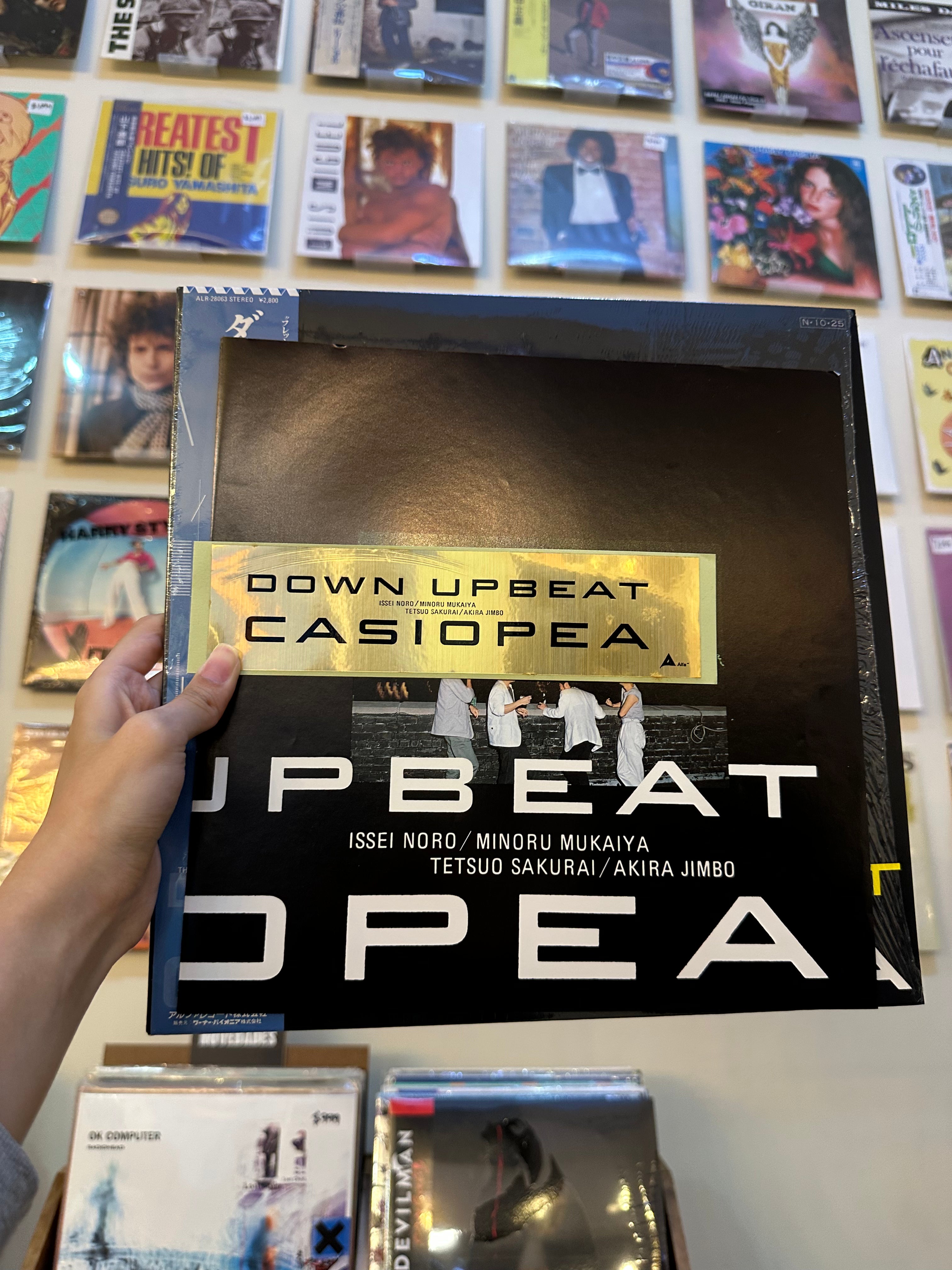 Casiopea – Down Upbeat + Hype Sticker (JPN 1984)