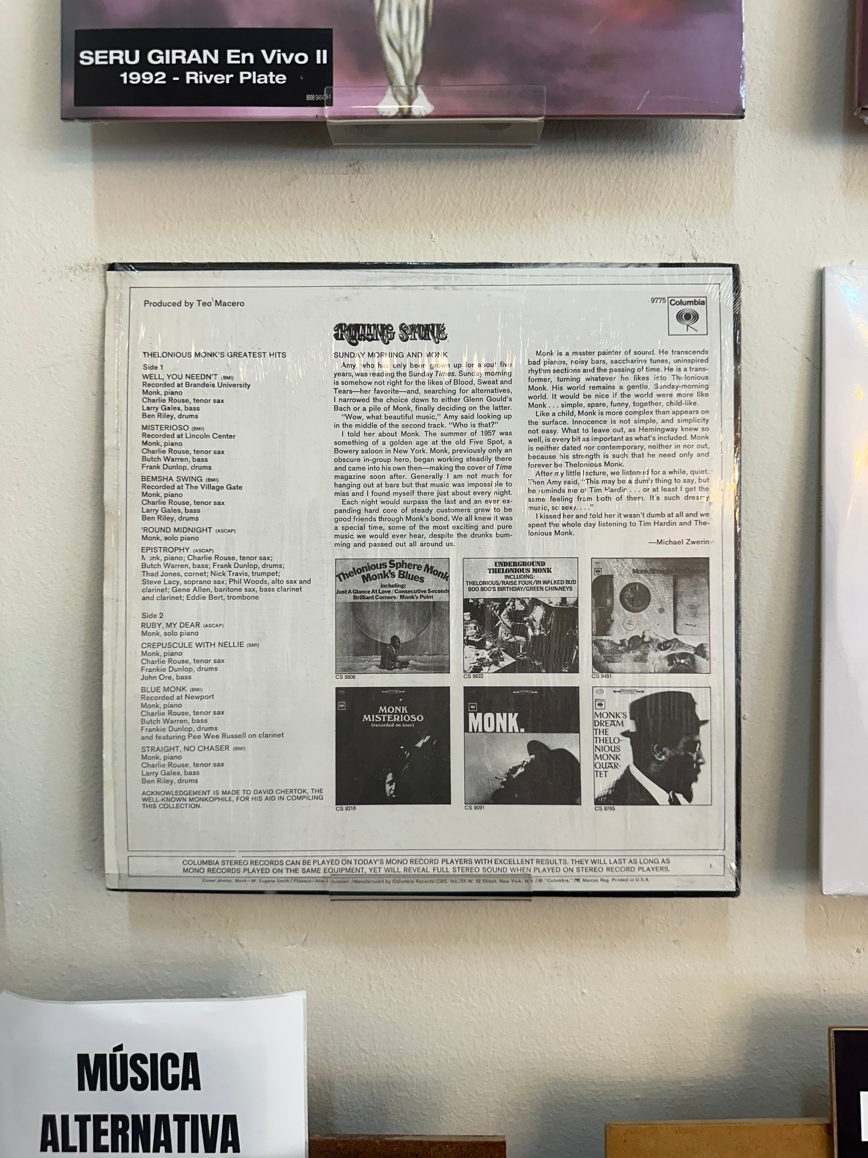 Thelonious Monk – Monk's Greatest Hits (USA-1981)