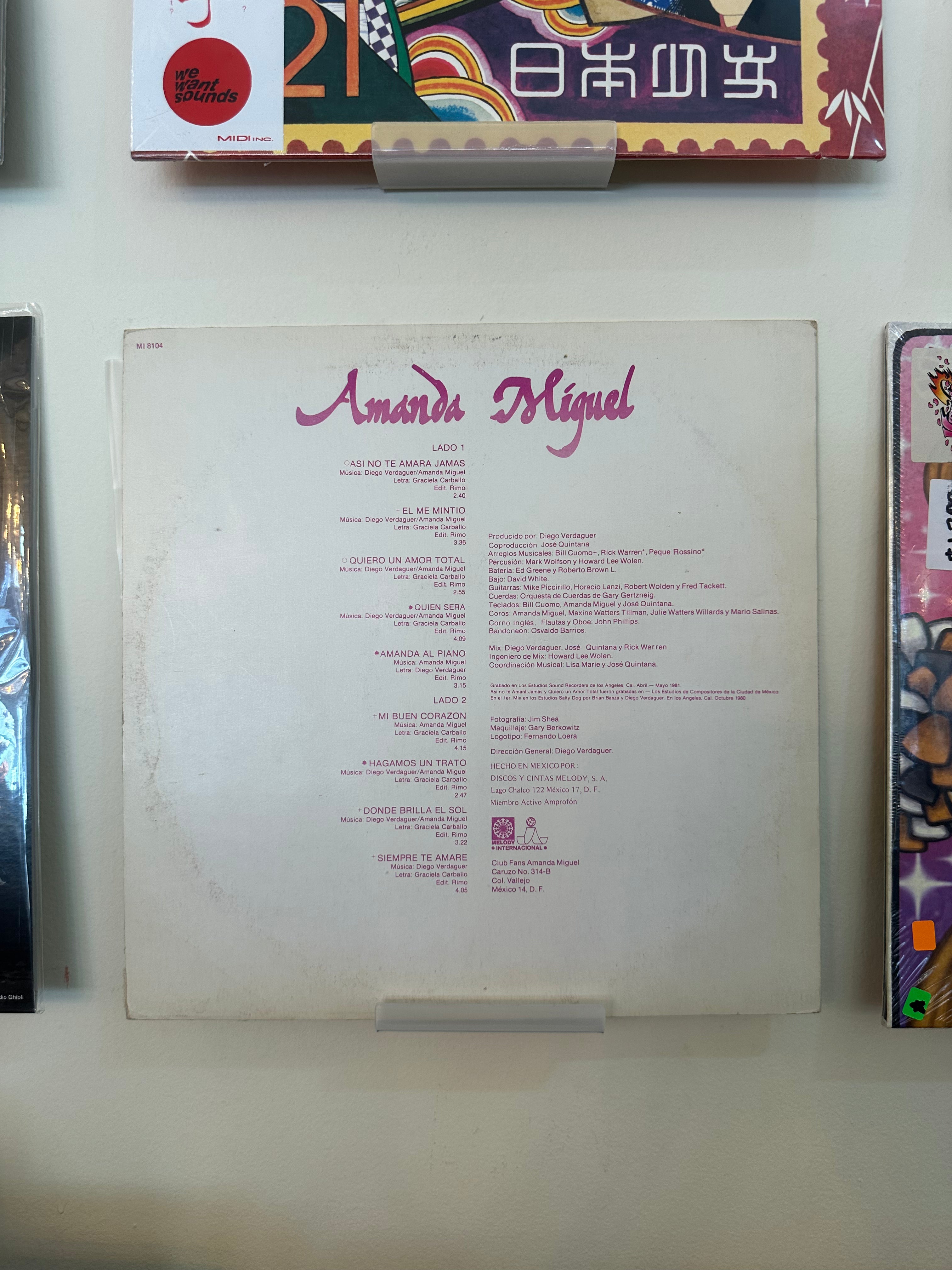 Amanda Miguel – El Sonido Vol. 1 (MX-1981)
