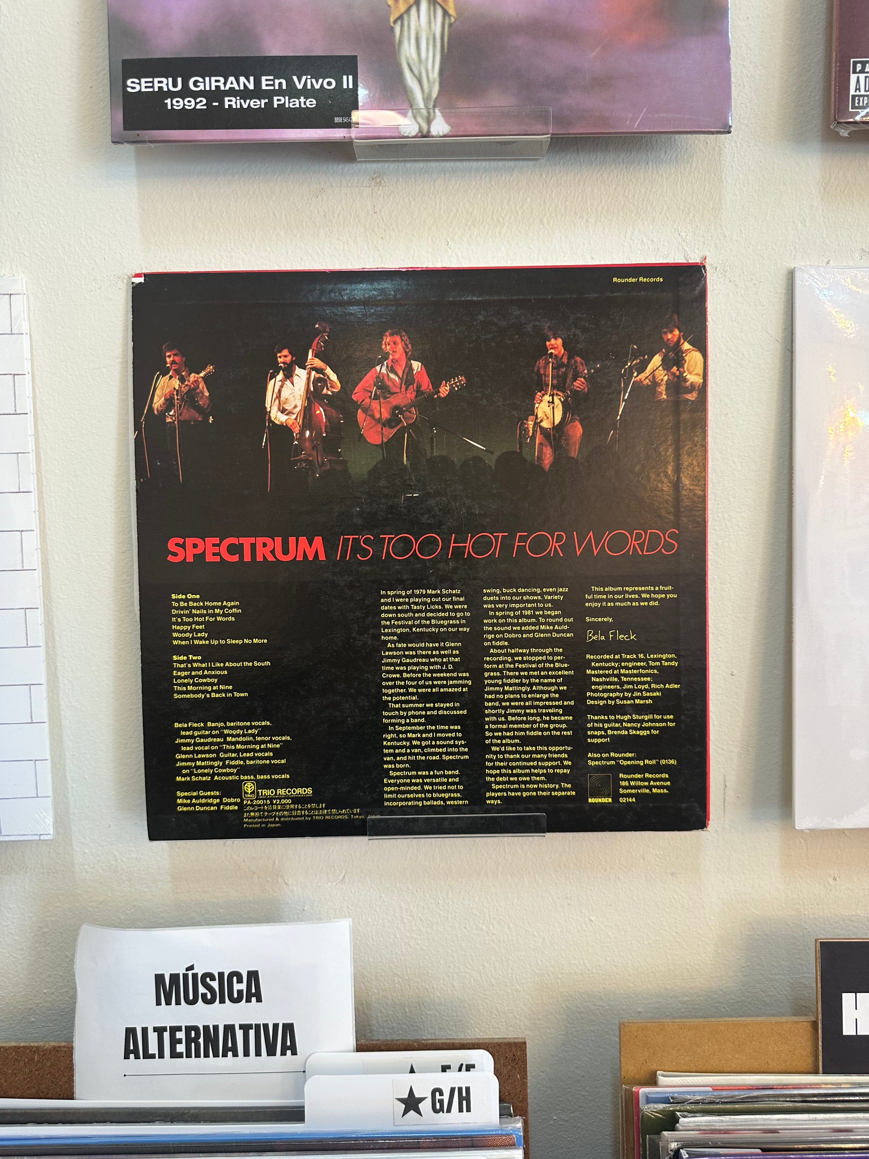 Spectrum – It's Too Hot For Words (JPN-1982)