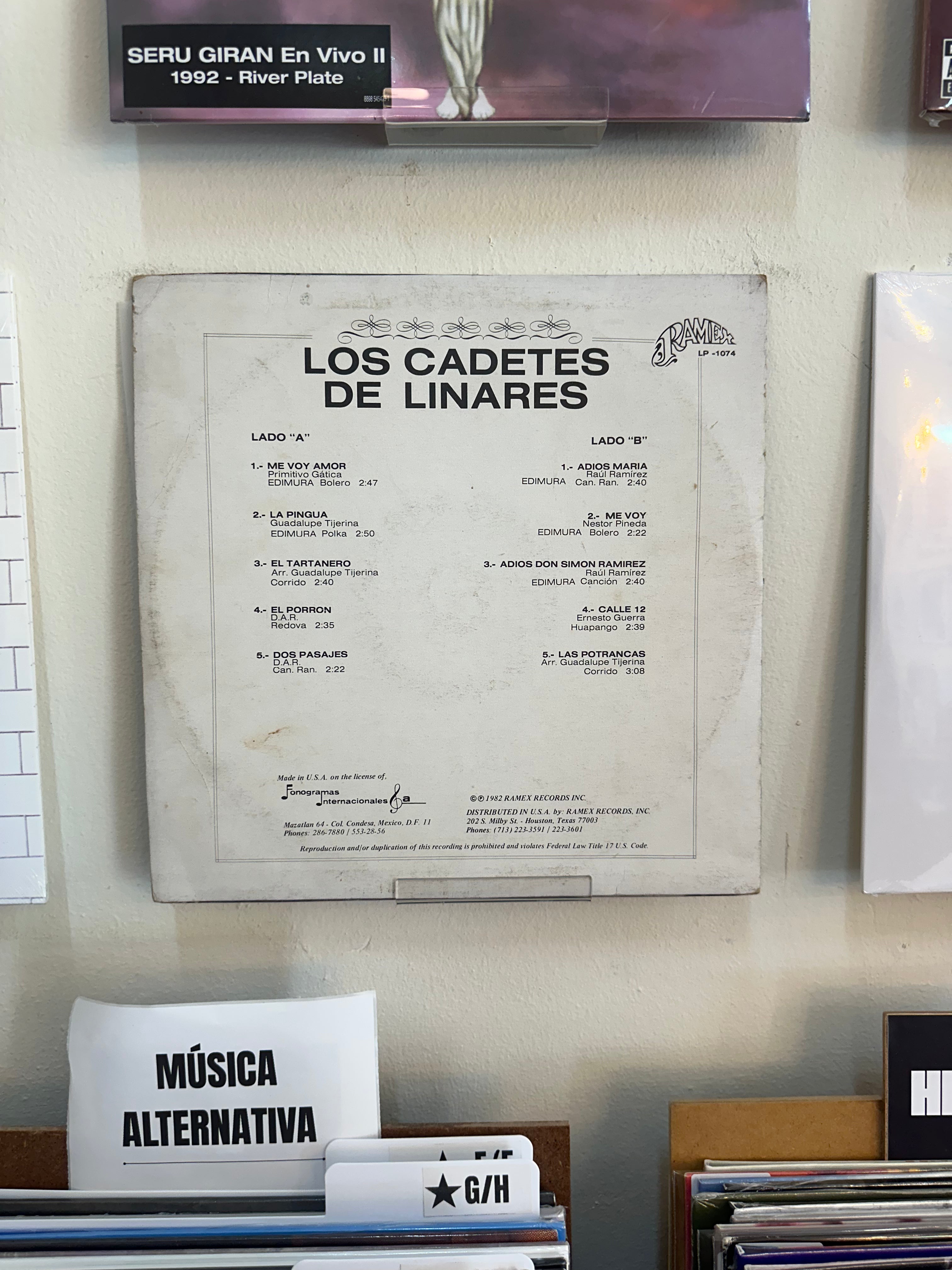 Los Cadetes De Linares – Me Voy Amor (MX-1982)