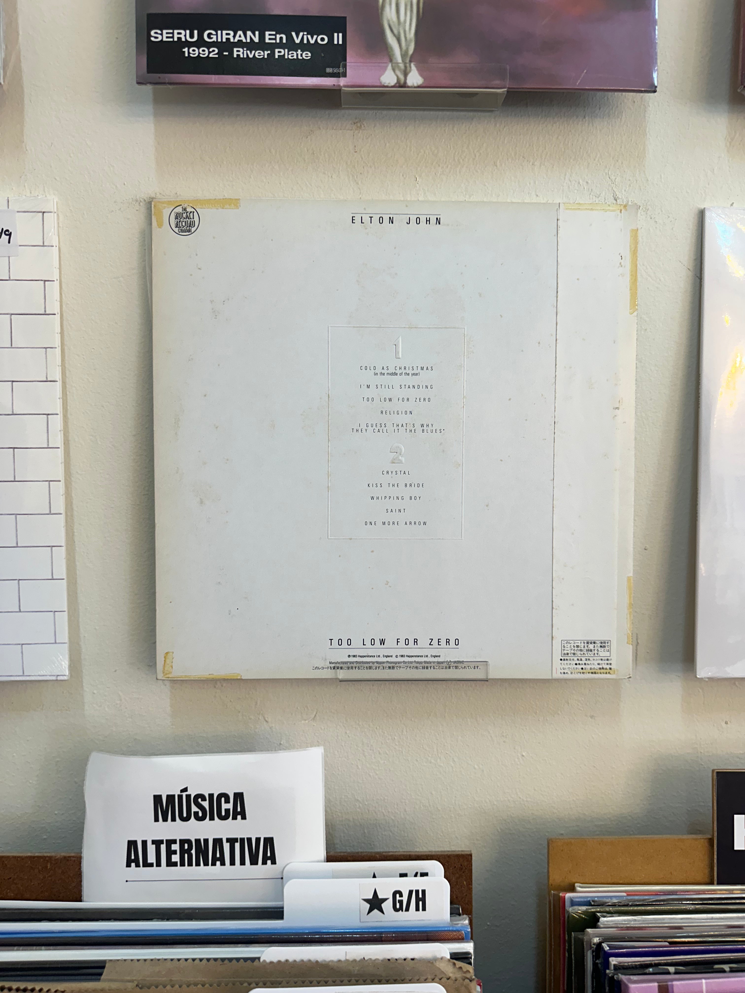 Elton John – Too Low For Zero (JPN-1983)