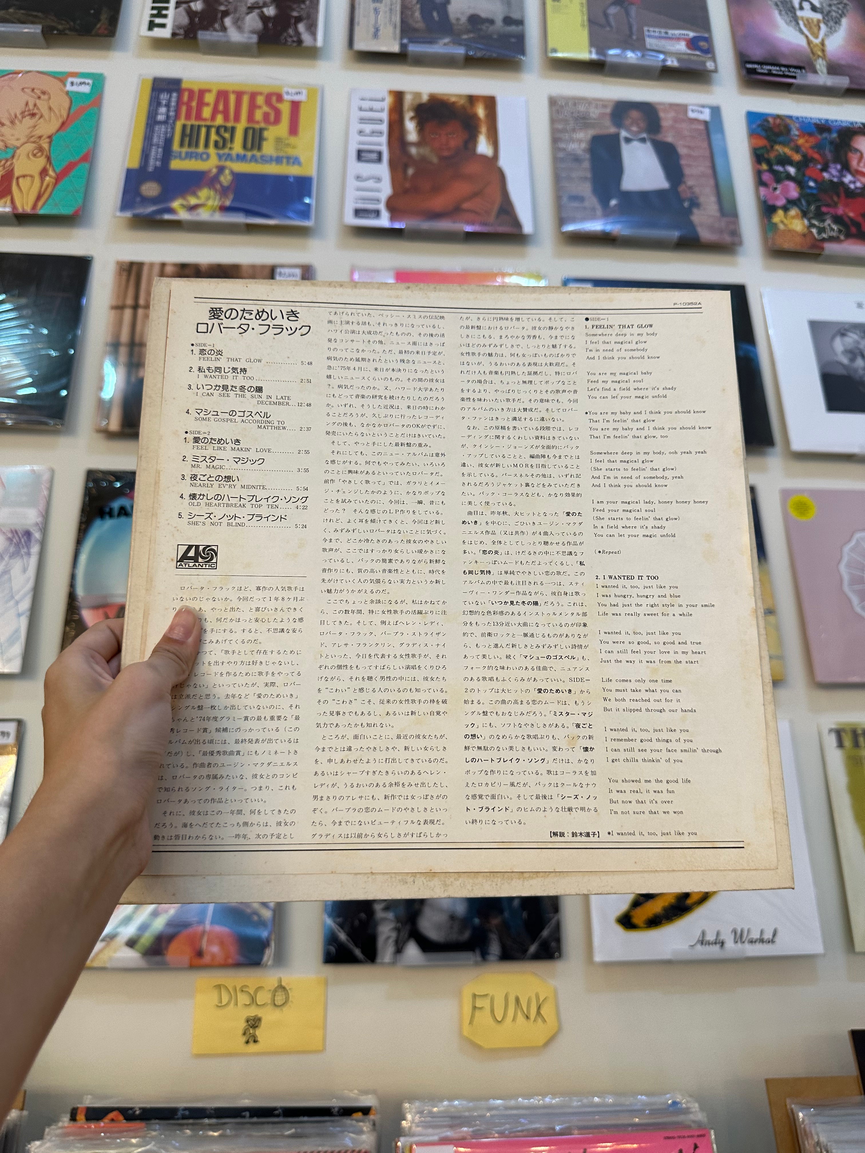 Roberta Flack – Feel Like Makin' Love (JPN 1977)