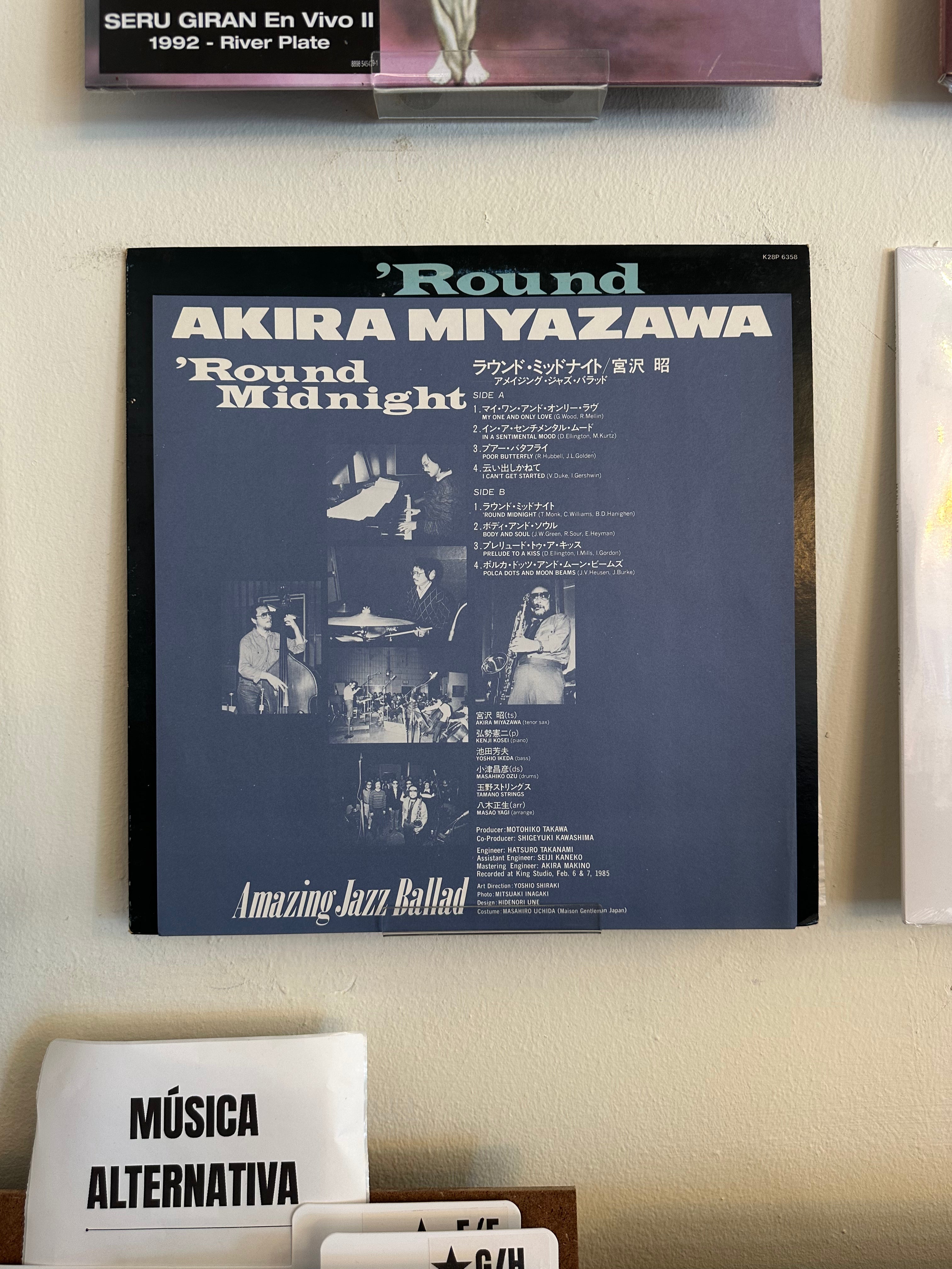 Akira Miyazawa – 'Round Midnight - Amazing Jazz Ballad (JPN-1985)