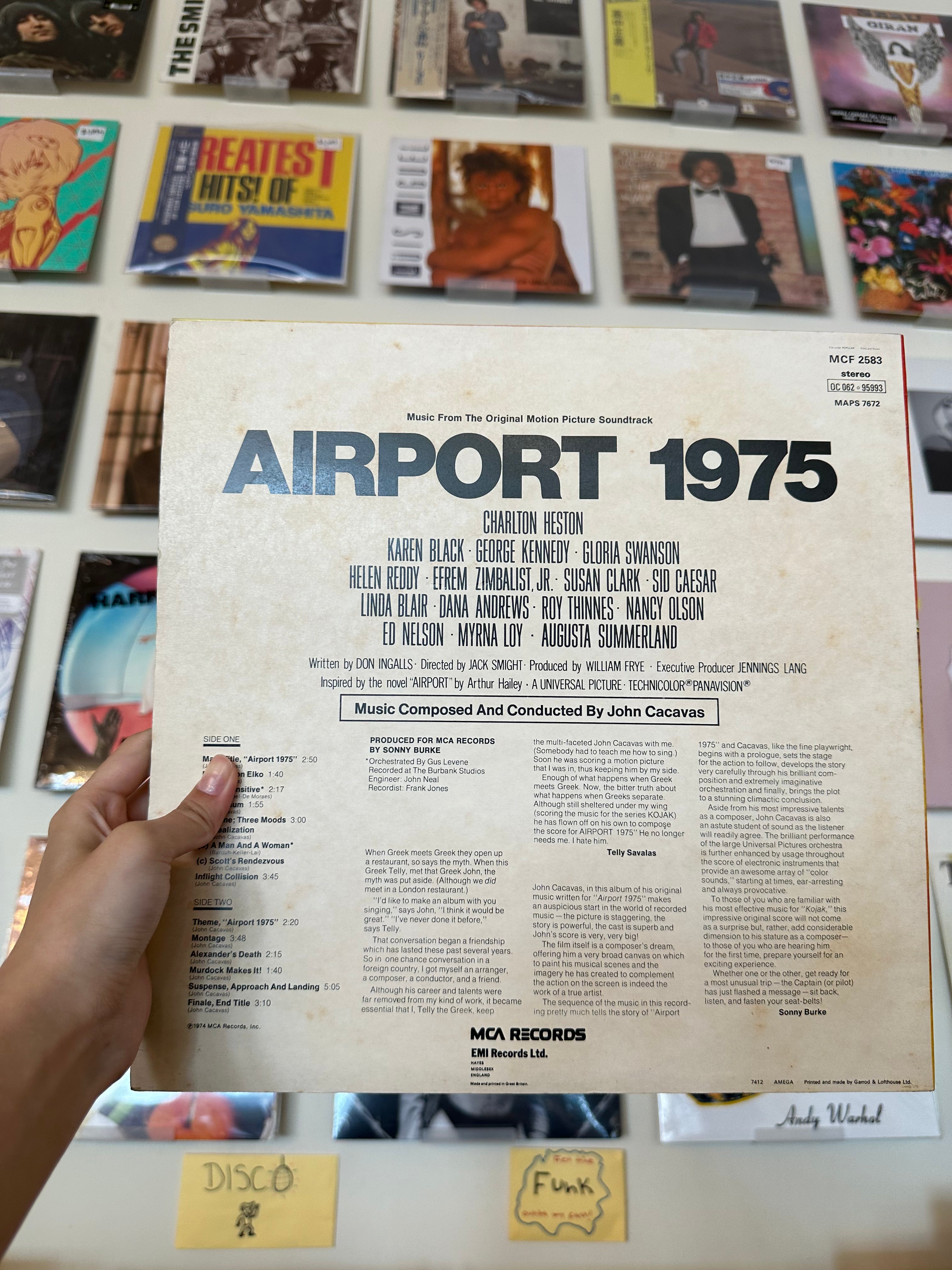 John Cacavas – Airport 1975 (Music From The Original Motion Picture Soundtrack) (UK 1974)