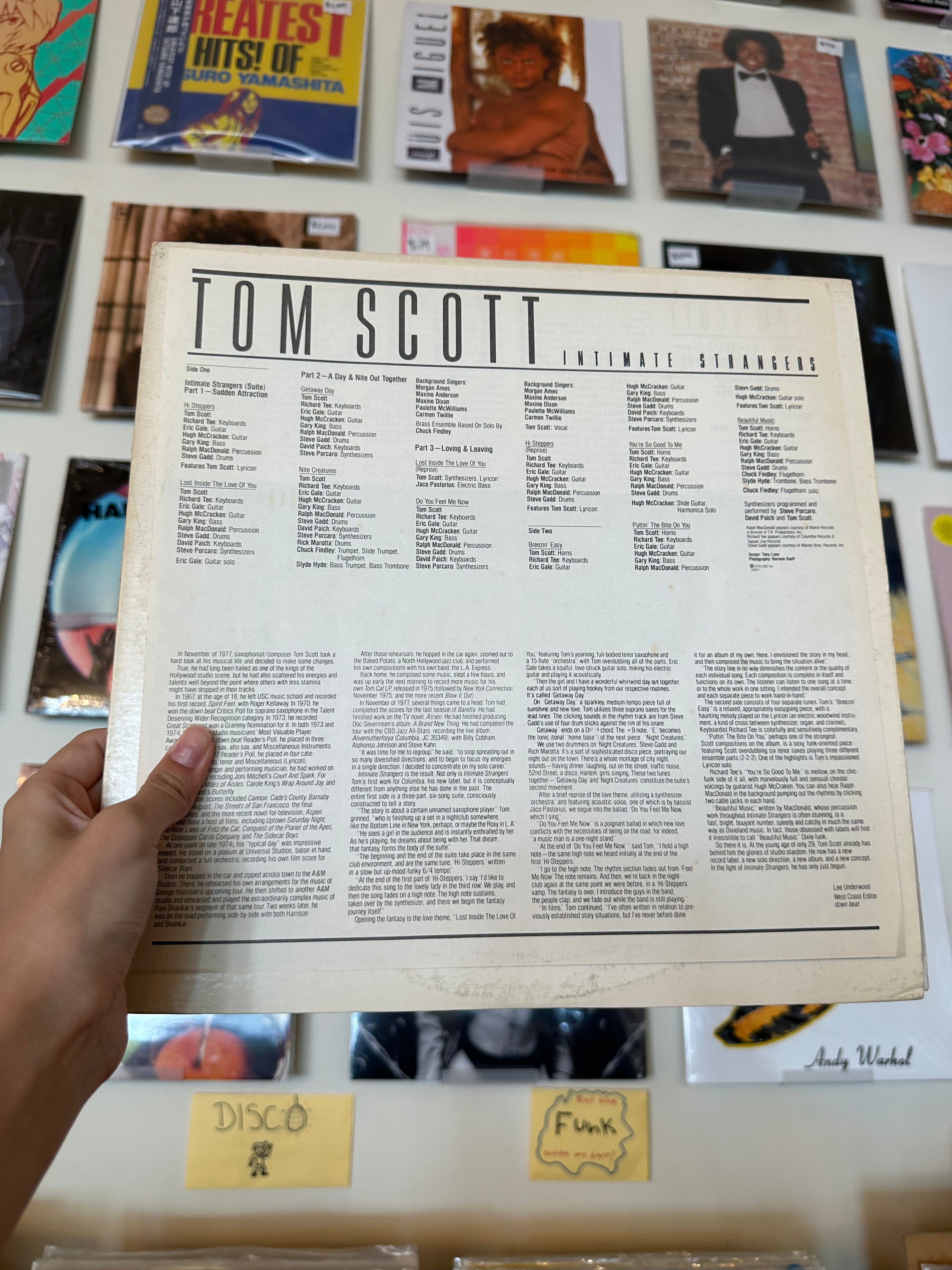Tom Scott – Intimate Strangers (JPN 1978)