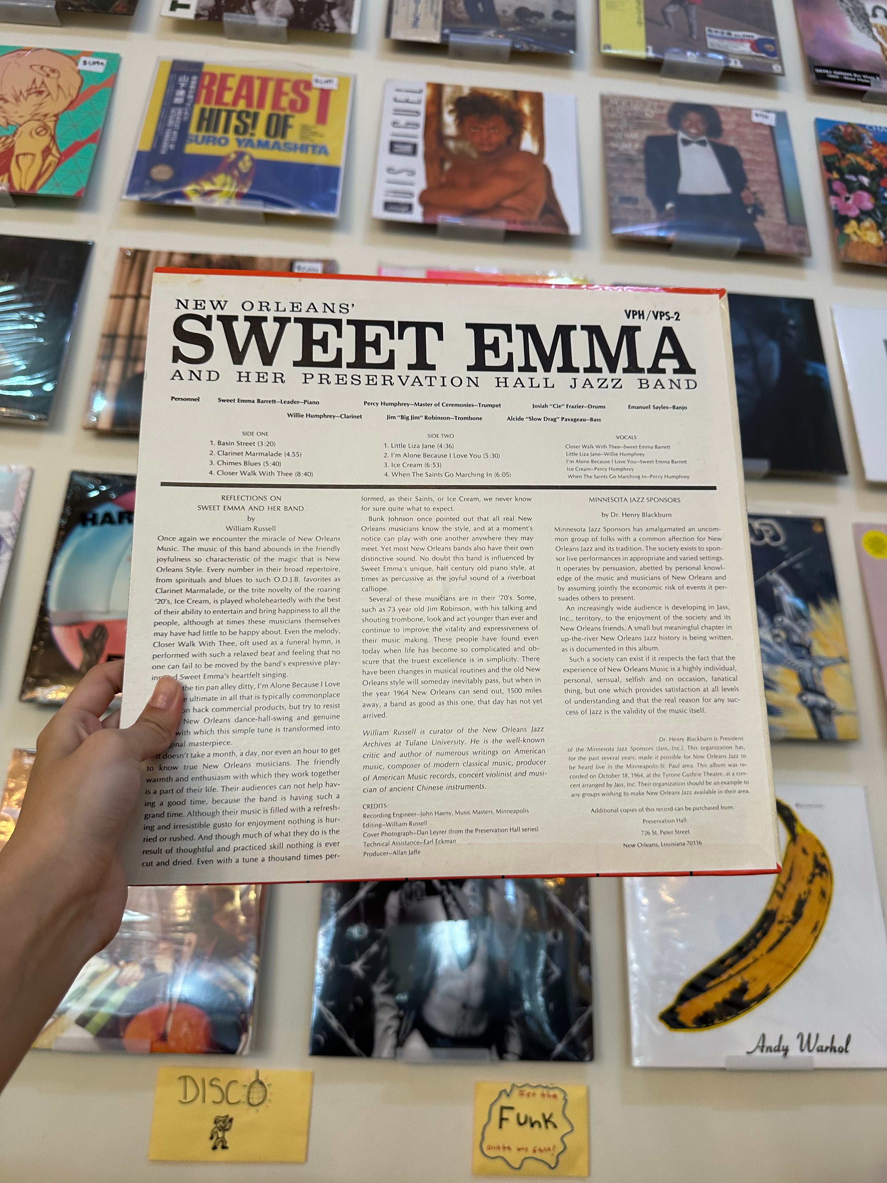 Sweet Emma And Her Preservation Hall Jazz Band – New Orleans' Sweet Emma And Her Preservation Hall Jazz Band (US)