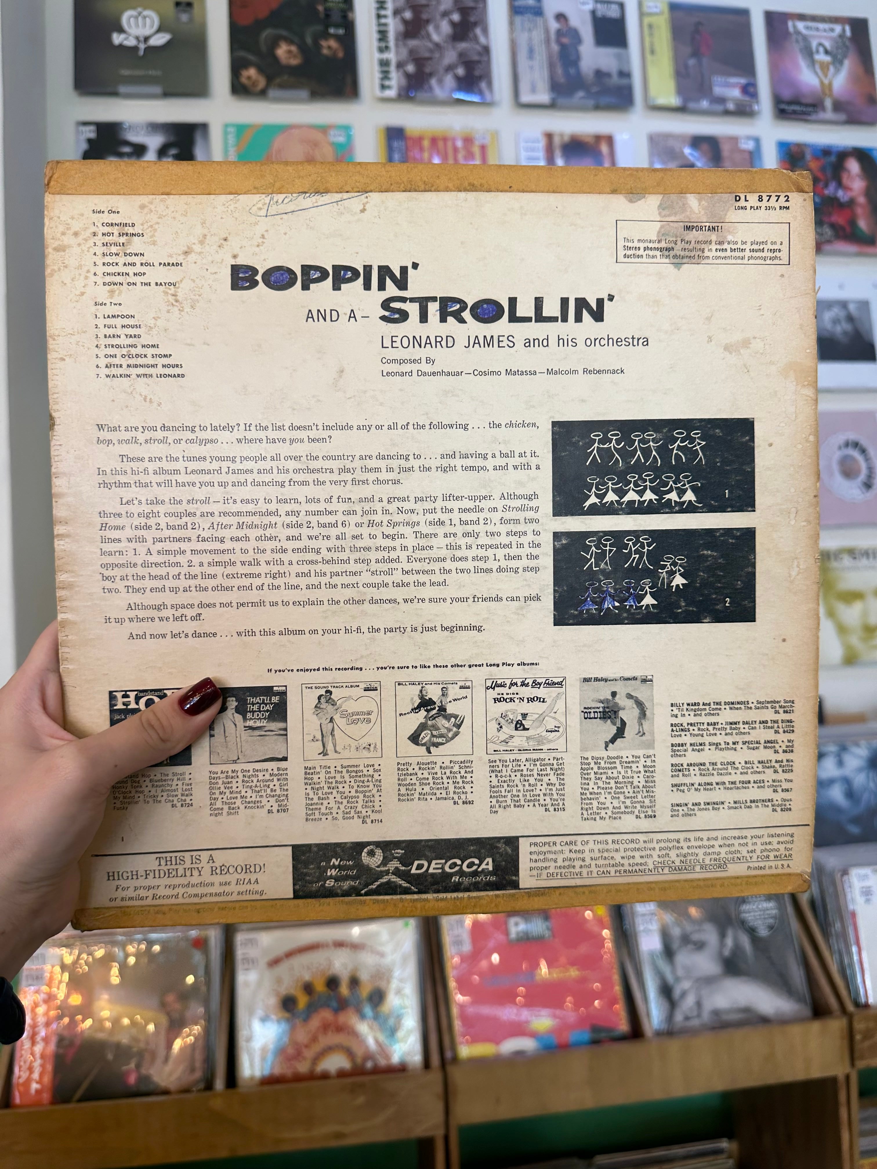Leonard James And His Orchestra – Boppin' And A-Strollin' (USA-1958)